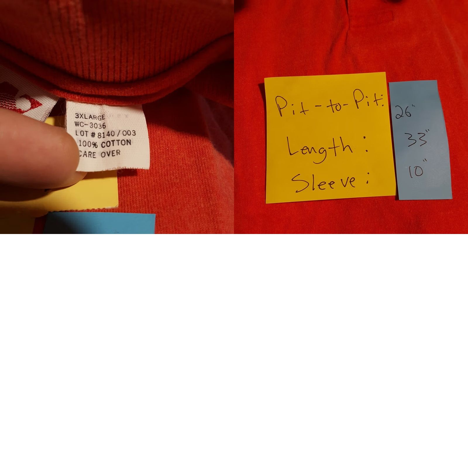 Vintage VINTAGE Whang Polo Shirt Cat: Polo Shirt Men 3XL Red 90s Grunge Surf Sports Cotton Short Sleeve Collared Shirt Size US XXL / EU 58 / 5 - 8 Thumbnail
