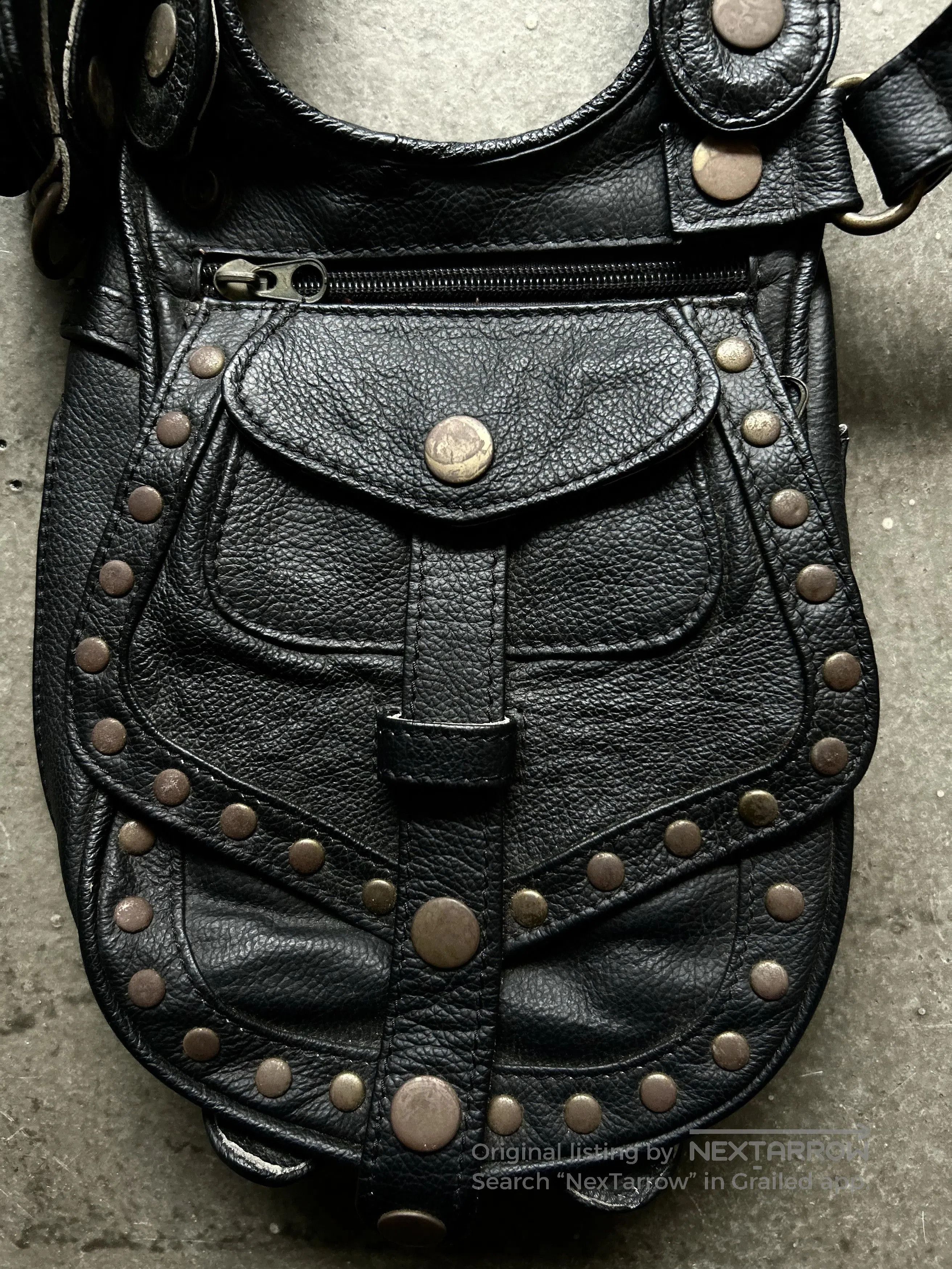 Other 00s Rivet Leather Harness Bag. Size ONE SIZE - 5 Thumbnail