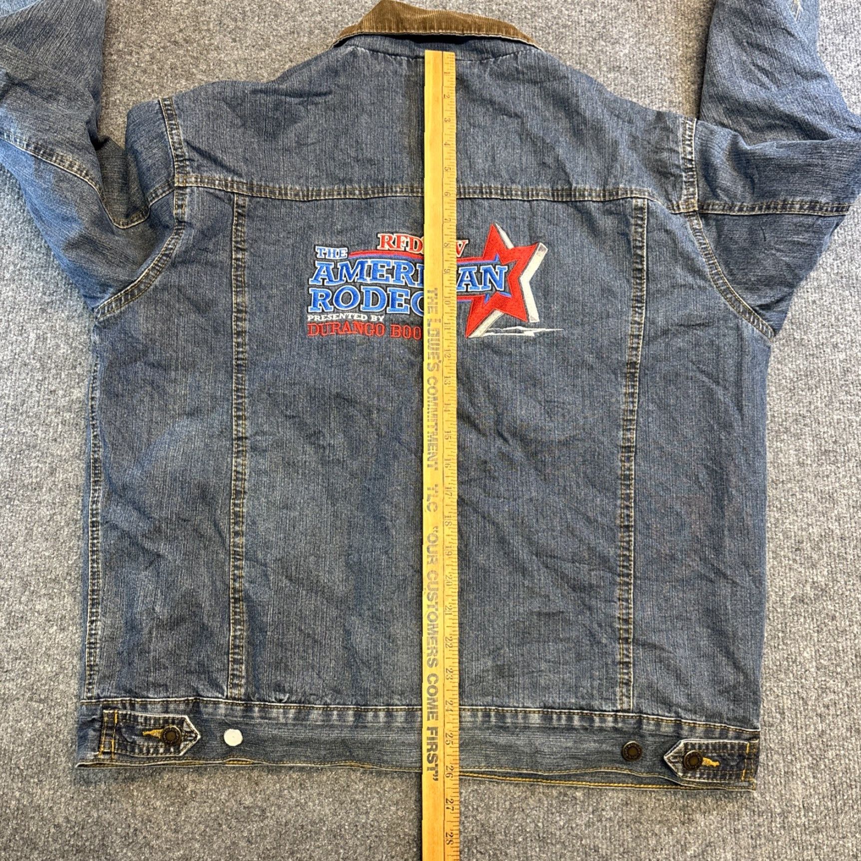 Wrangler Wrangler Denim Jacket Men M Corduroy Flannel Lined VTG American Rodeo Western Jeans Jacket Mens Size US M / EU 48-50 / 2 - 8 Thumbnail