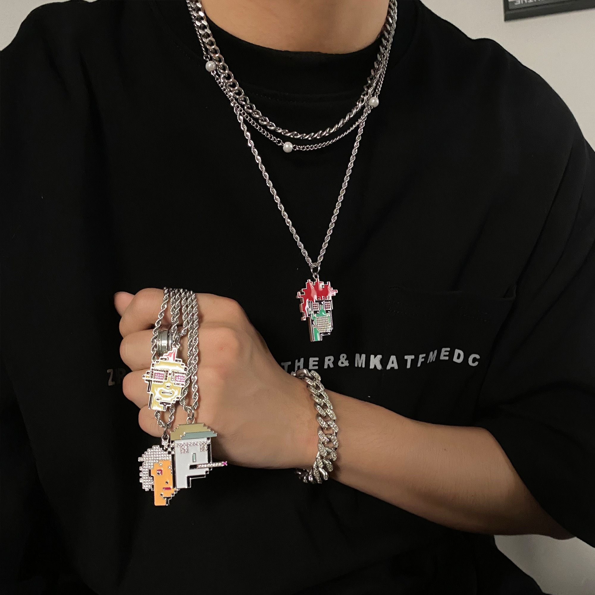 Other Vibe STEAL! Y2K Chains Necklace Chain Size ONE SIZE - 3 Thumbnail