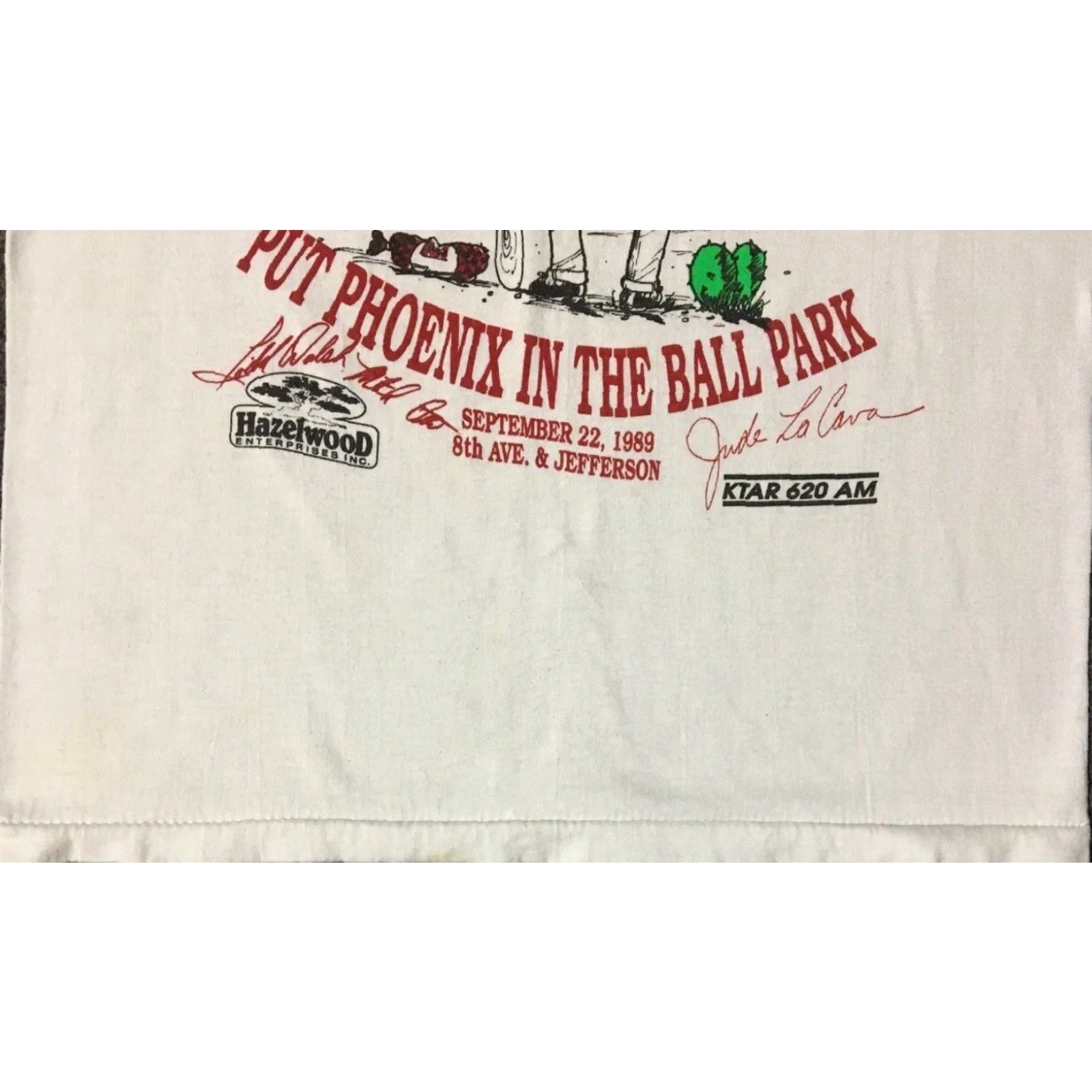 Vintage Vtg 80s Give Phoenix A Ball Park Faded Shirt XS USA Arizona Baseball Grunge 90s Size US XS / EU 42 / 0 - 6 Thumbnail