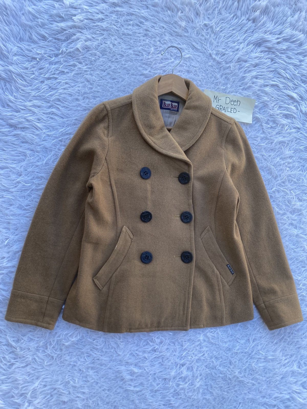 Blue Blue Japan Rare Vintage Blue Blue Wool Women Jacket Size S / US 4 / IT 40 - 3 Thumbnail