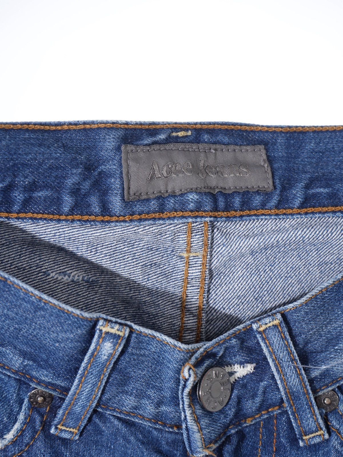 Acne Studios ACNE Jeans Denim Mic PUNCH Leather Patch W30 Size US 33 - 5 Thumbnail