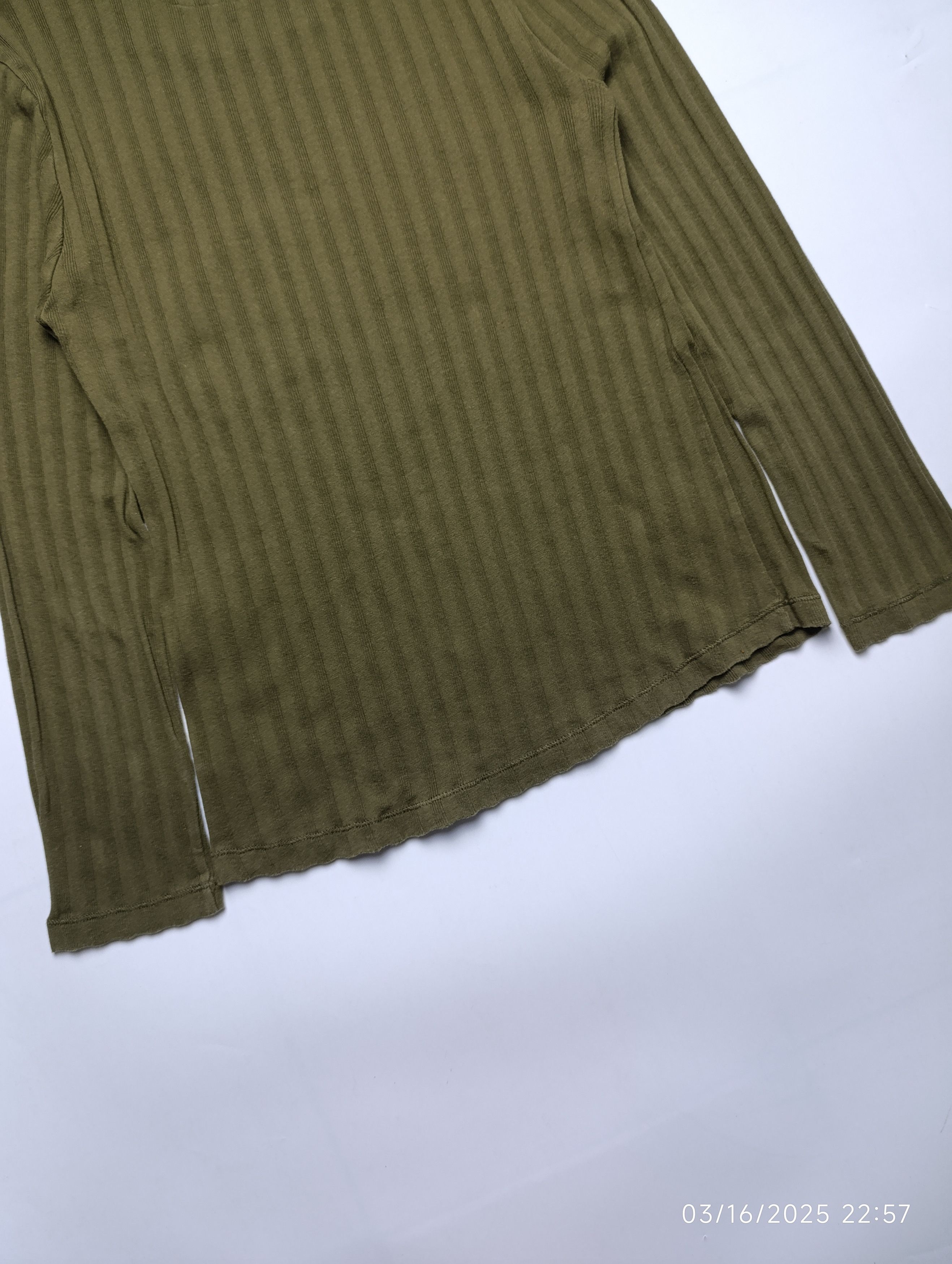 Loewe LOEWE ANAGRAM POCKET RIB-KNIT IN KHAKI GREEN Size M / US 6-8 / IT 42-44 - 9 Thumbnail