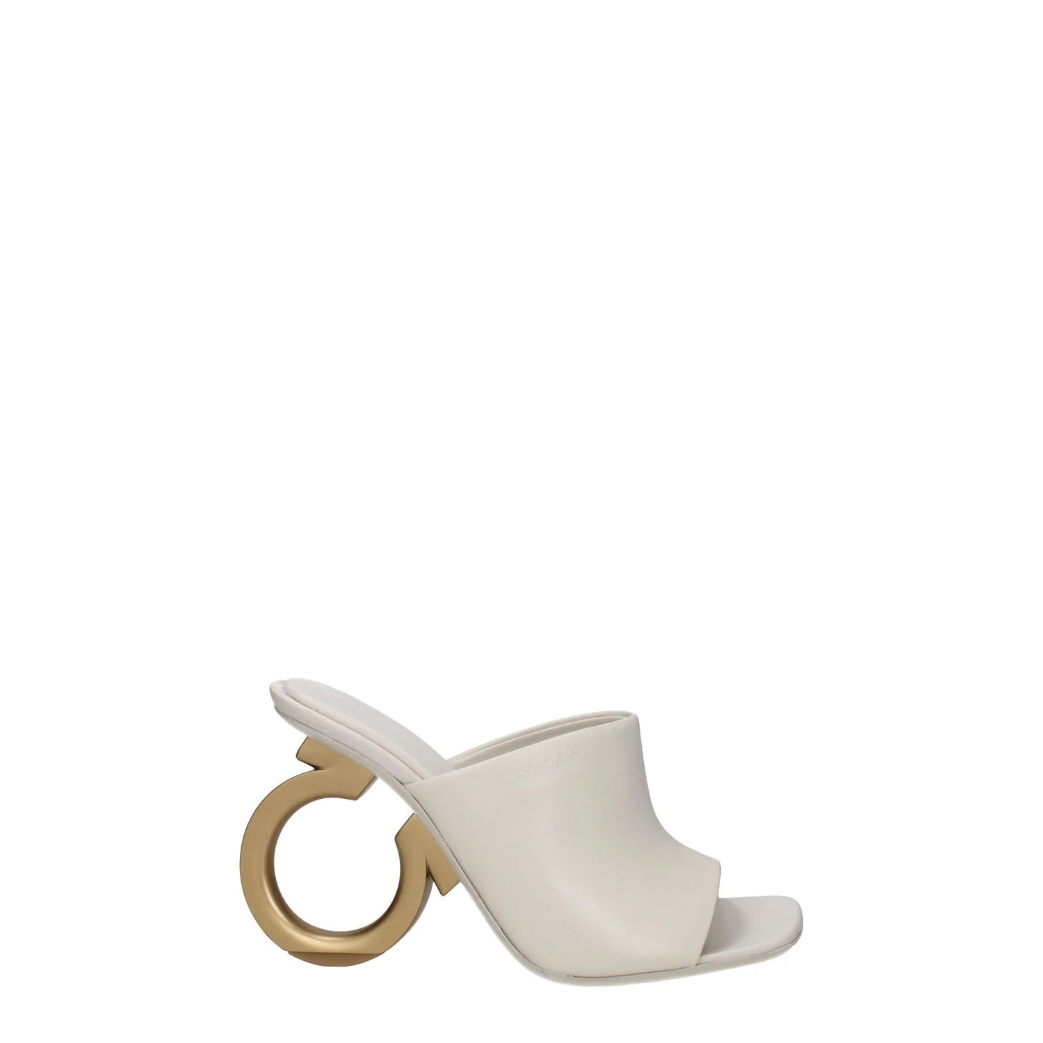 Salvatore Ferragamo ob1o1e1224 Leather Sandals in White Size US 7.5 / IT 37.5 - 1 Thumbnail