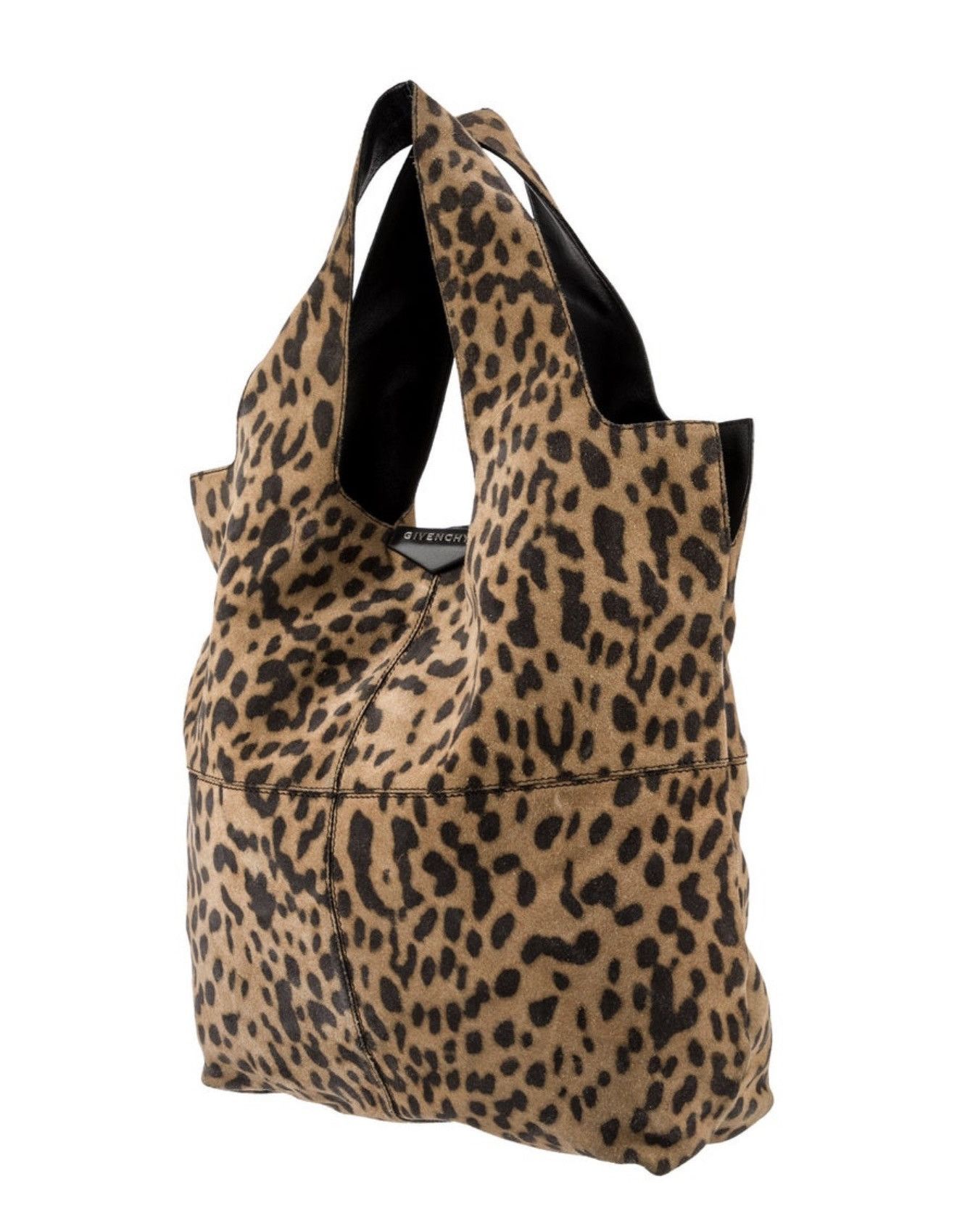 Givenchy Givenchy Leopard Print Suede Tote Bag woth Leather Trim Size ONE SIZE - 1 Thumbnail