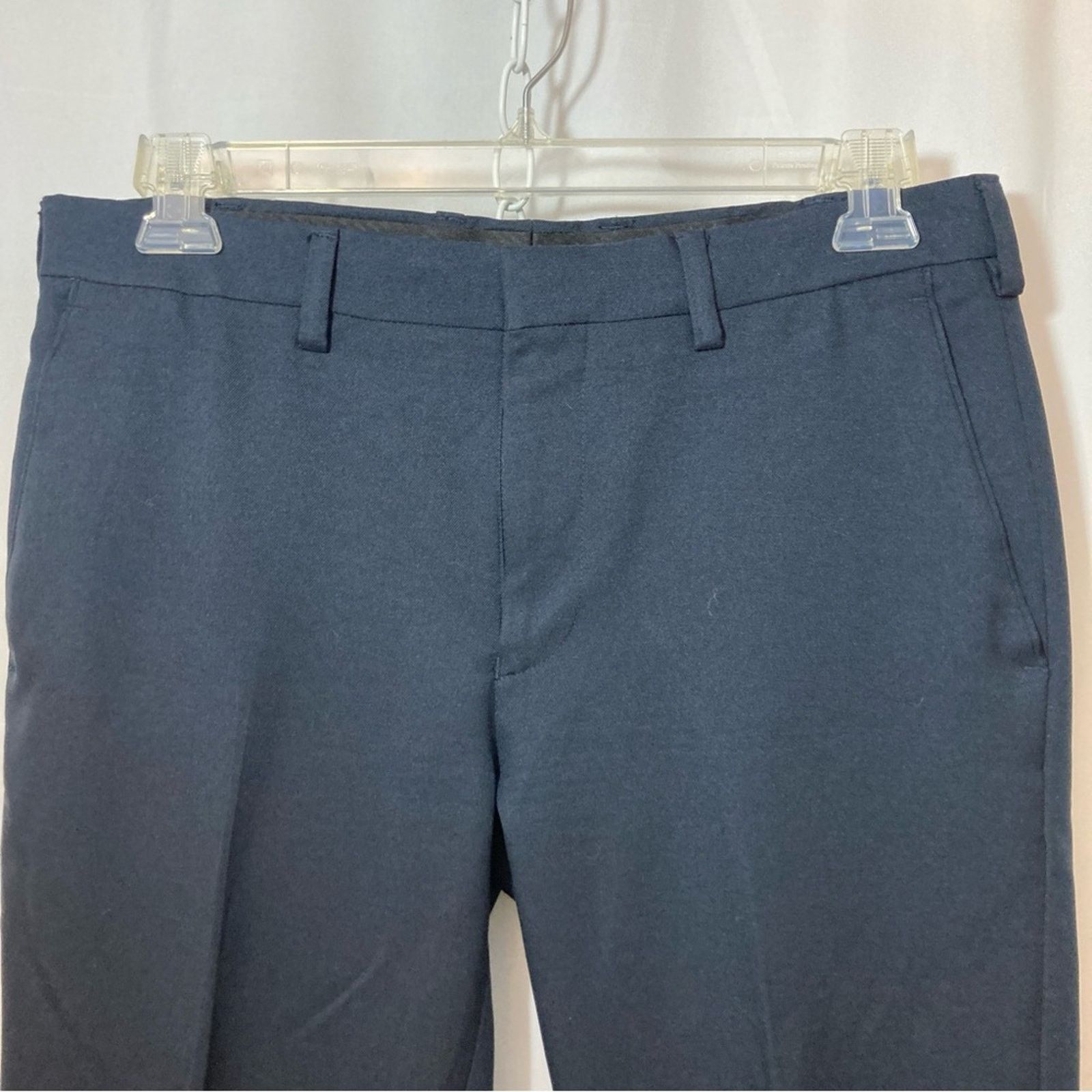 Other Louis Raphael Navy Blue Pleated Tapered Straight Slack Pants Size US 33 - 2 Thumbnail