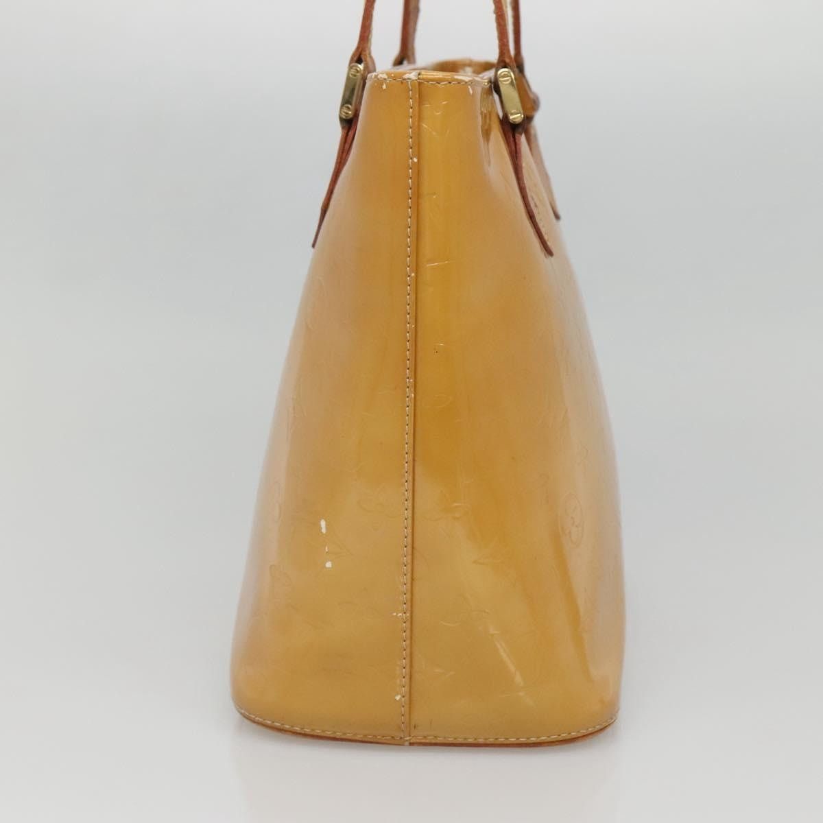 Louis Vuitton LOUIS VUITTON Monogram Vernis Houston Hand Bag Beige M91004 Size ONE SIZE - 4 Thumbnail