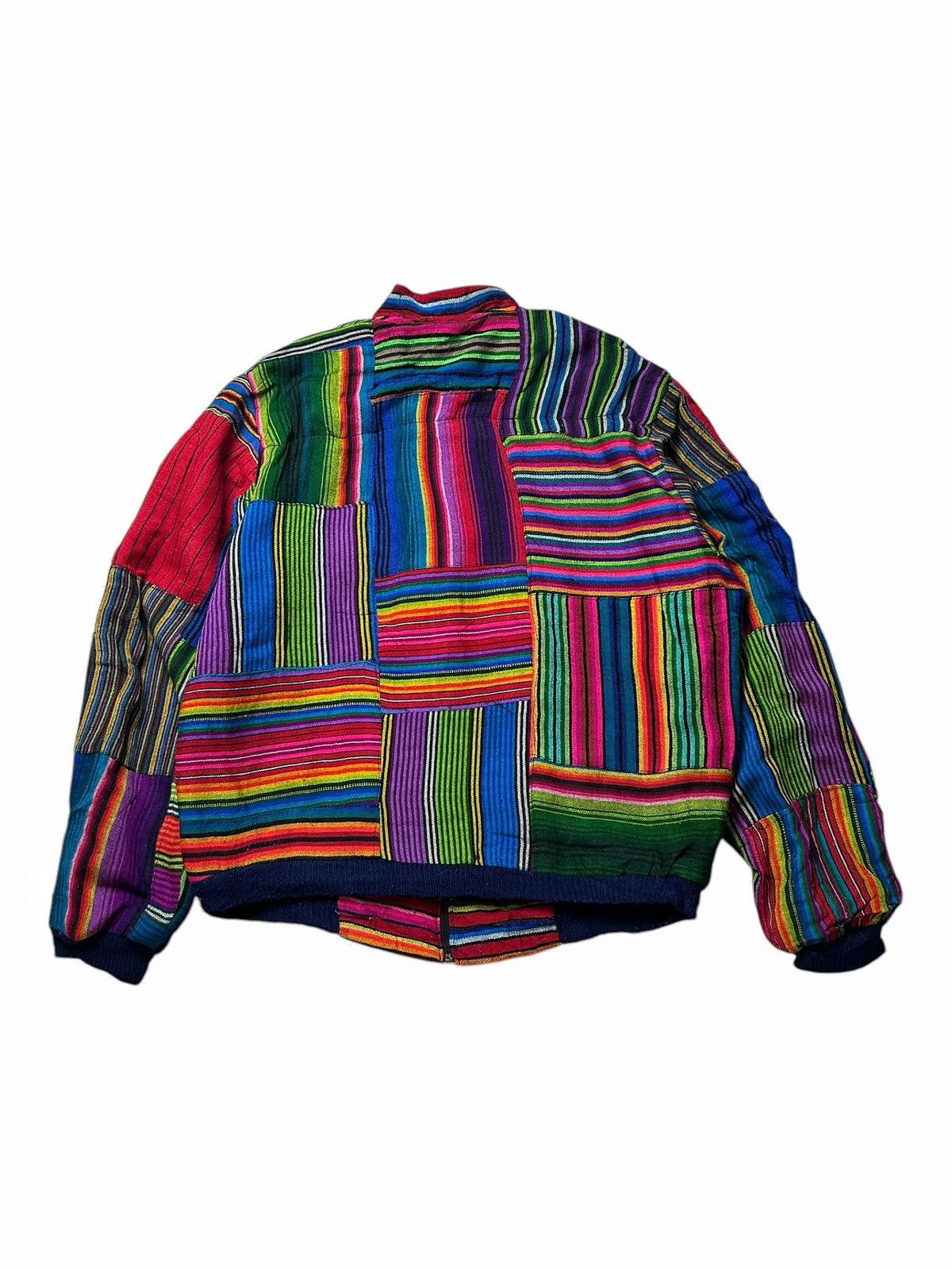 Vintage Vintage Guatemala Patchwork Ethnic Hippie Boho Bomber Jacket Size US XL / EU 56 / 4 - 4 Thumbnail