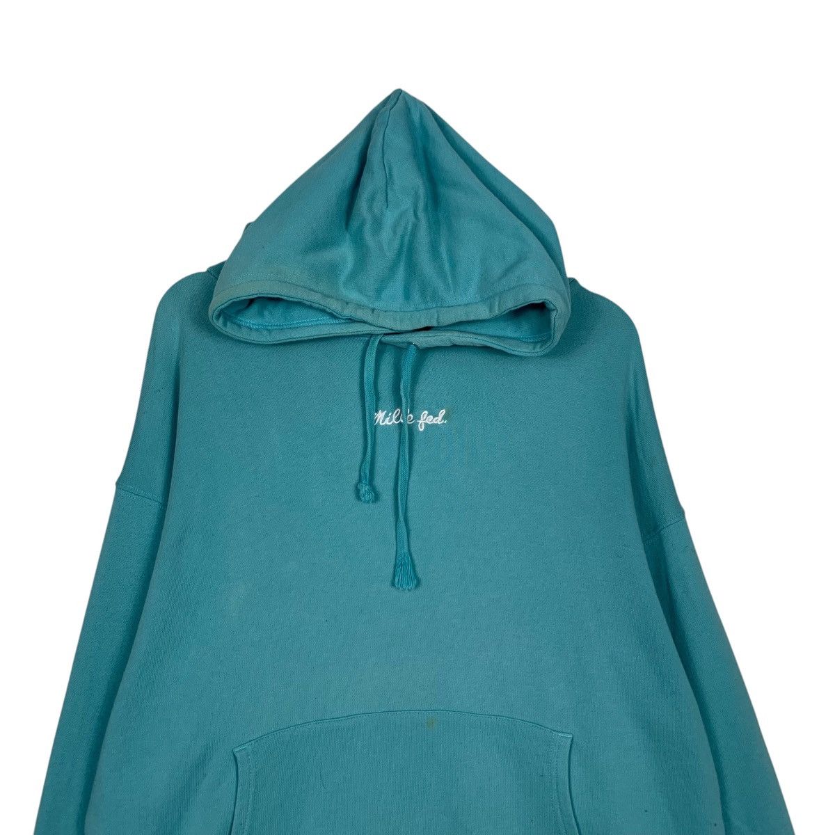 Japanese Brand MILKFED Embroidery Small Center Logo Hoodies #1927-C84 Size ONE SIZE - 2 Thumbnail