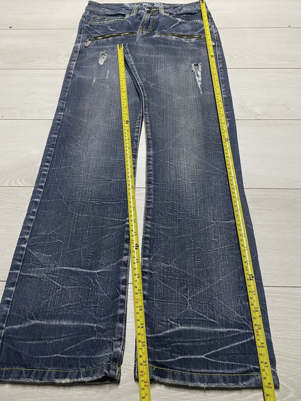 Tornado Mart Vintage Japanese Brand Skull Blow By Blue Loose Jeans Size US 30 / EU 46 - 15 Thumbnail