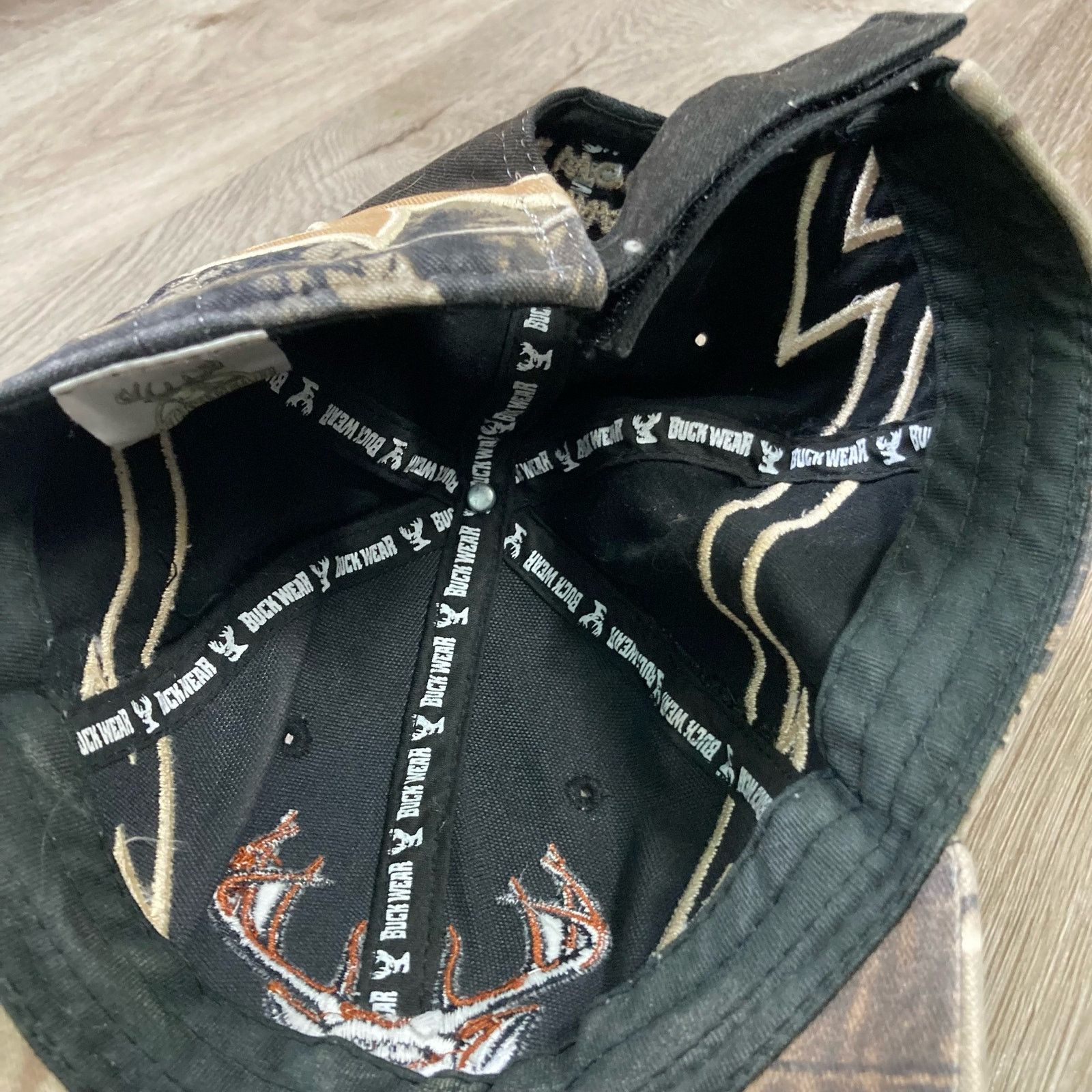 Other Buck Wear Men's Black Camouflage Deer Hunter Baseball Size ONE SIZE - 5 Thumbnail
