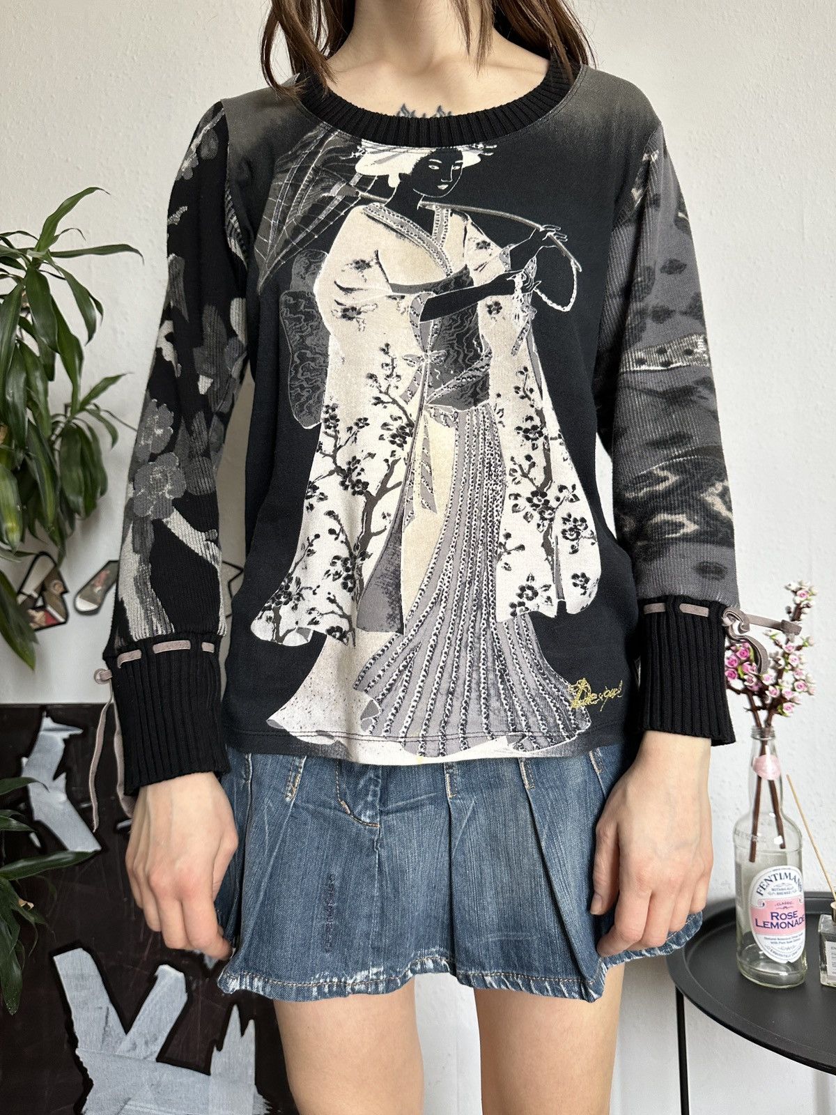 Desigual × Japanese Brand × Seditionaries Archive Desigual JPG Style Japan Tokyo Abstract Top 90s y2k Size ONE SIZE - 6 Thumbnail