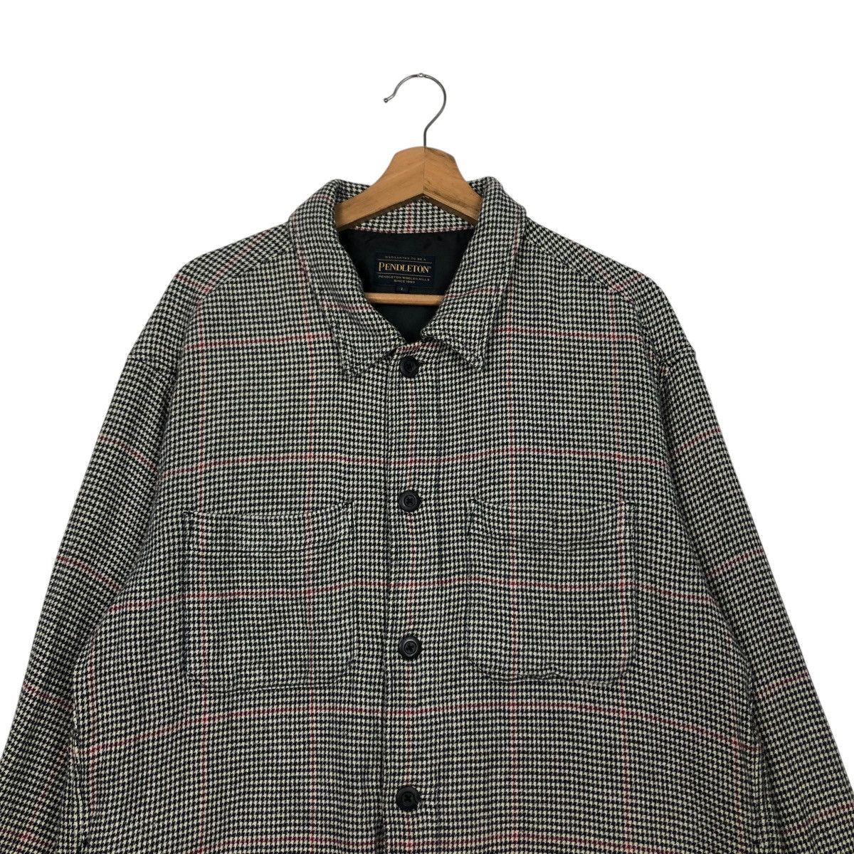 Pendleton 🔥VINTAGE CHORE WORK BUTTON JACKET PENDLETON TARTAN DESIGN Size US L / EU 52-54 / 3 - 5 Thumbnail