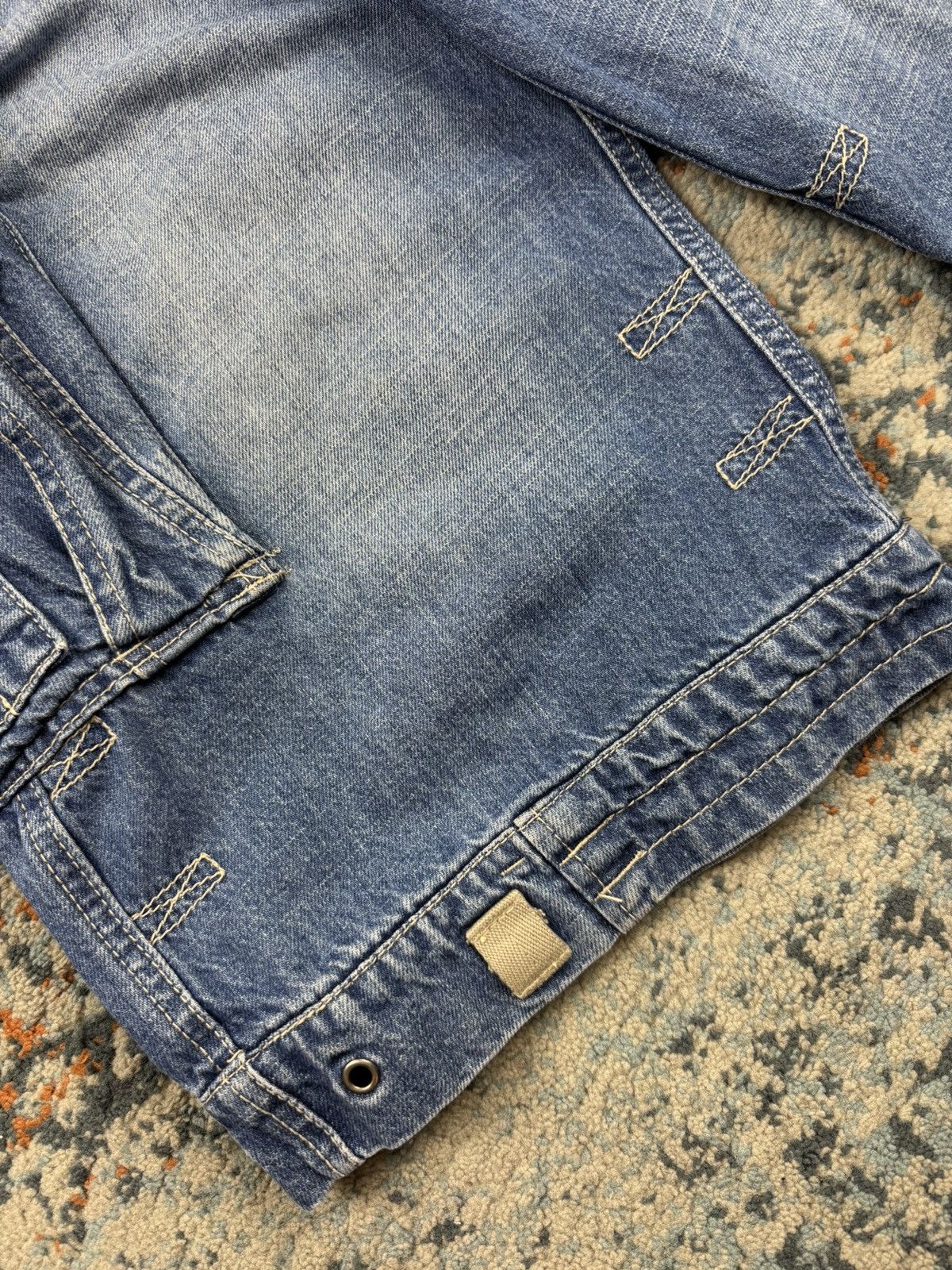 Japanese Brand × Jet Lag × Vintage Vintage y2k Jet Lag crazy cargo denim shorts bondage style Size US 31 - 12 Thumbnail