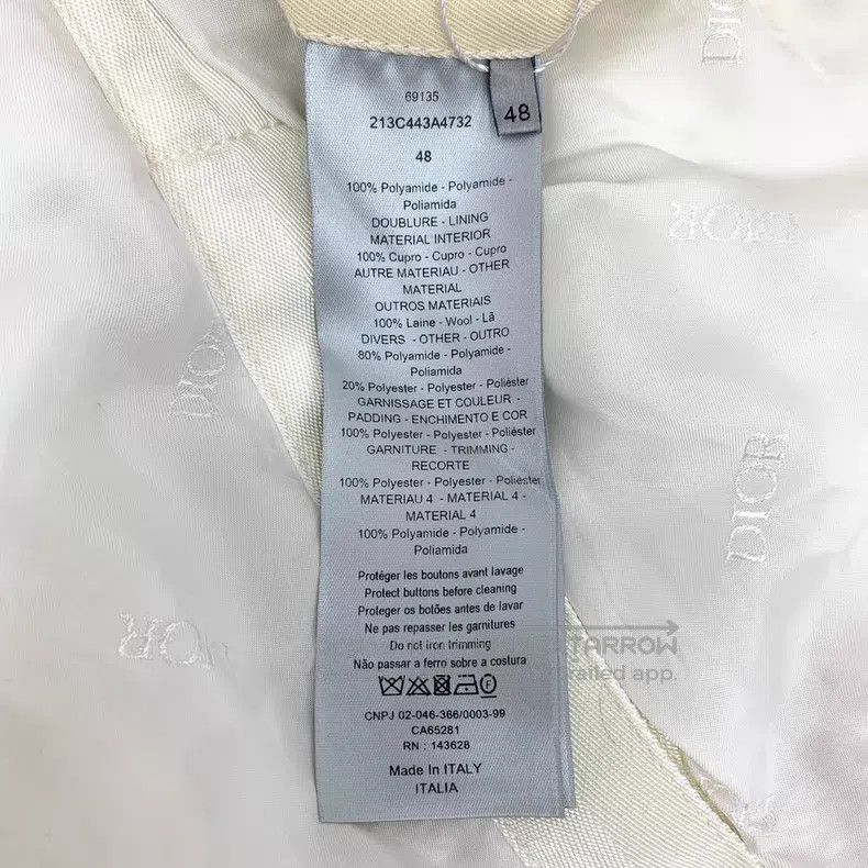 Dior Dior Color-matched logo letter embroidery stand-up collar Size US M / EU 48-50 / 2 - 6 Thumbnail