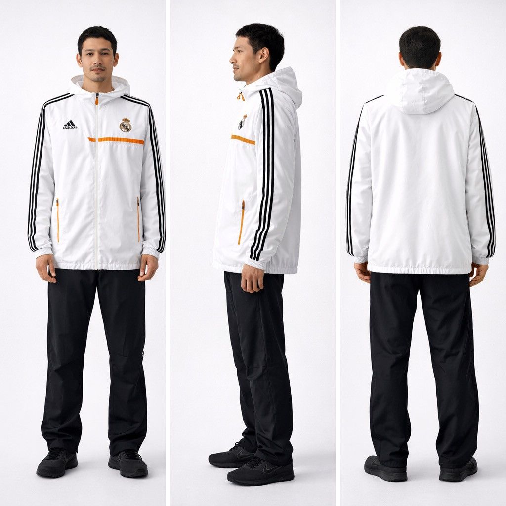 Adidas 2013 REAL MADRID TRAINING TRAVEL SOCCER FOOTBALL JACKET SZ L Size US L / EU 52-54 / 3 - 3 Thumbnail