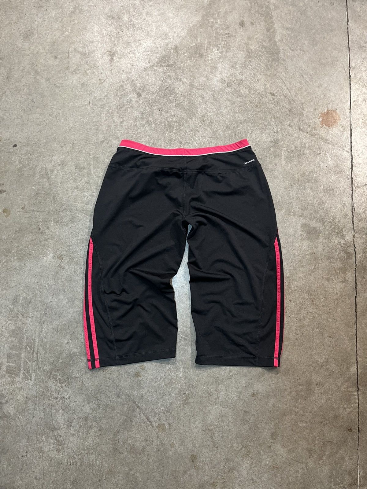 Adidas Adidas Black Striped Athletic Women’s Biking Capri Pants Sz Size 33" - 4 Thumbnail