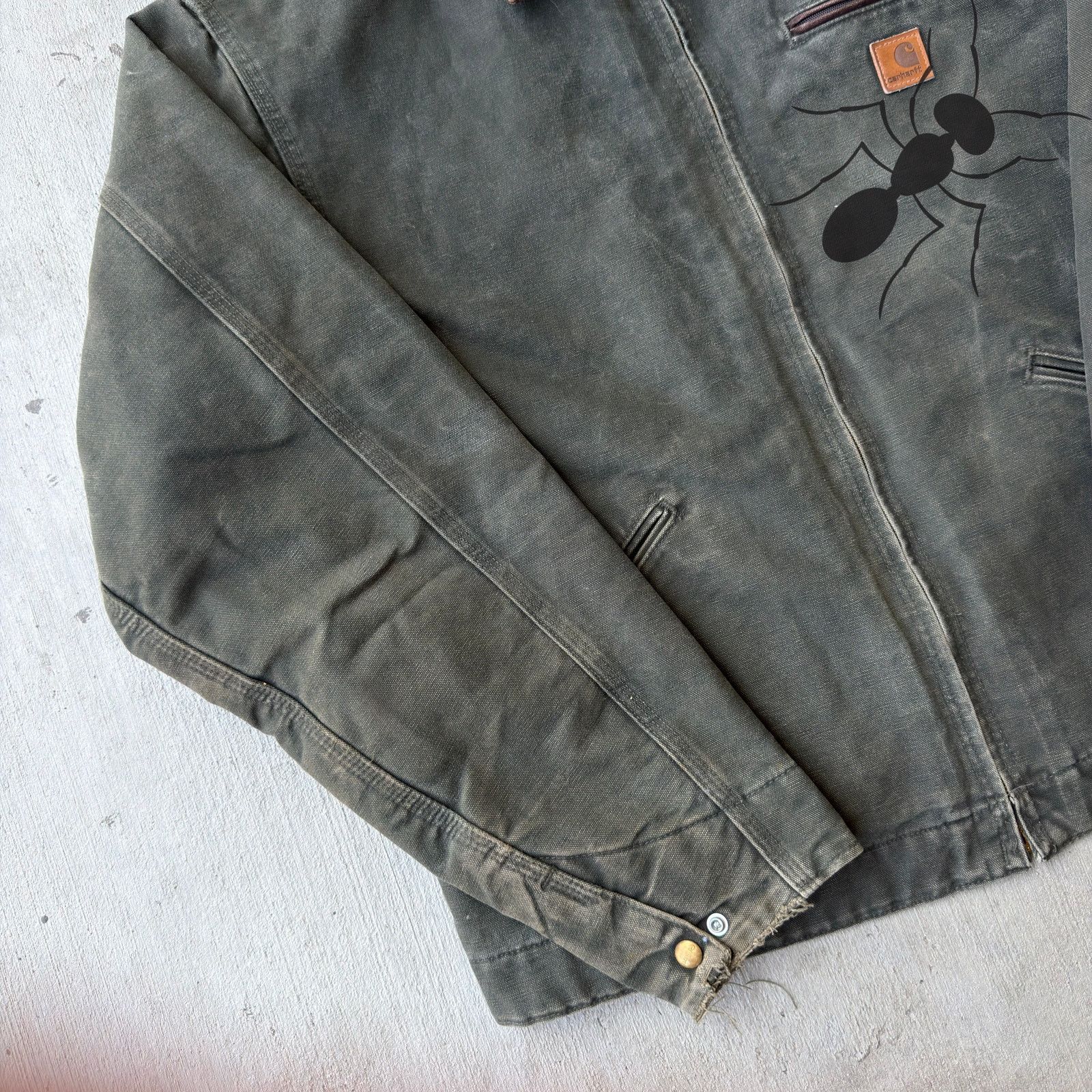 Carhartt × Vintage Carhartt J97 MOS green detroit work wear jacket Size US XL / EU 56 / 4 - 2 Thumbnail