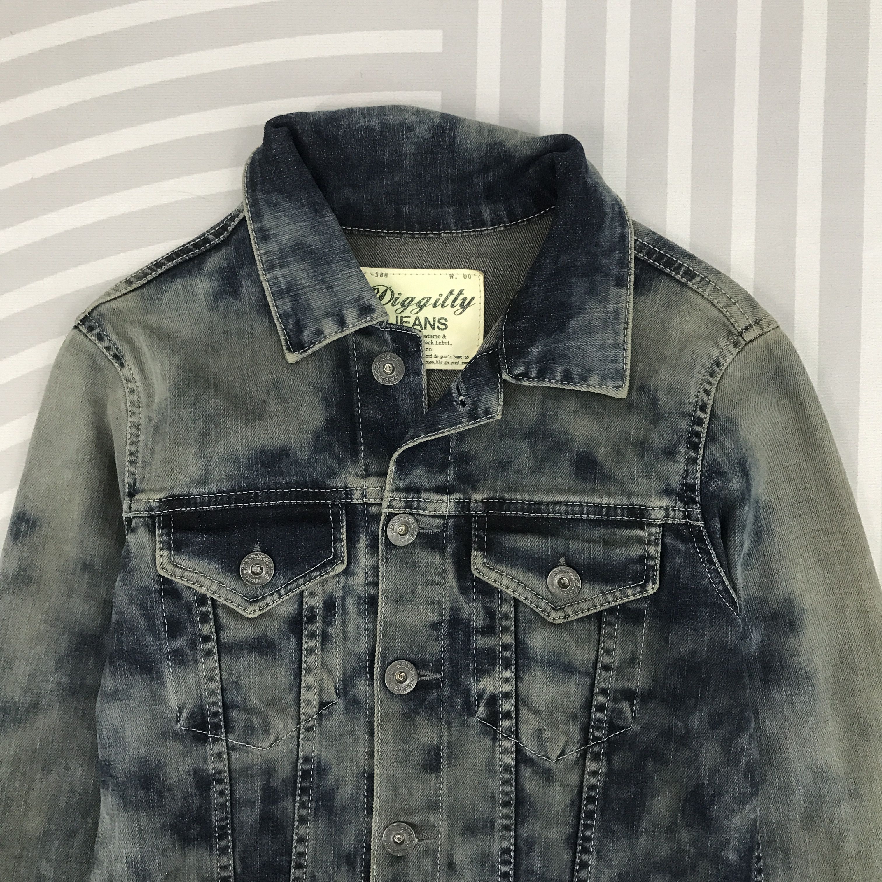 Japanese Brand × Vintage Diggttiy Faded style Jeans Denim Lgb style Up Button Jacket Size US S / EU 44-46 / 1 - 2 Thumbnail