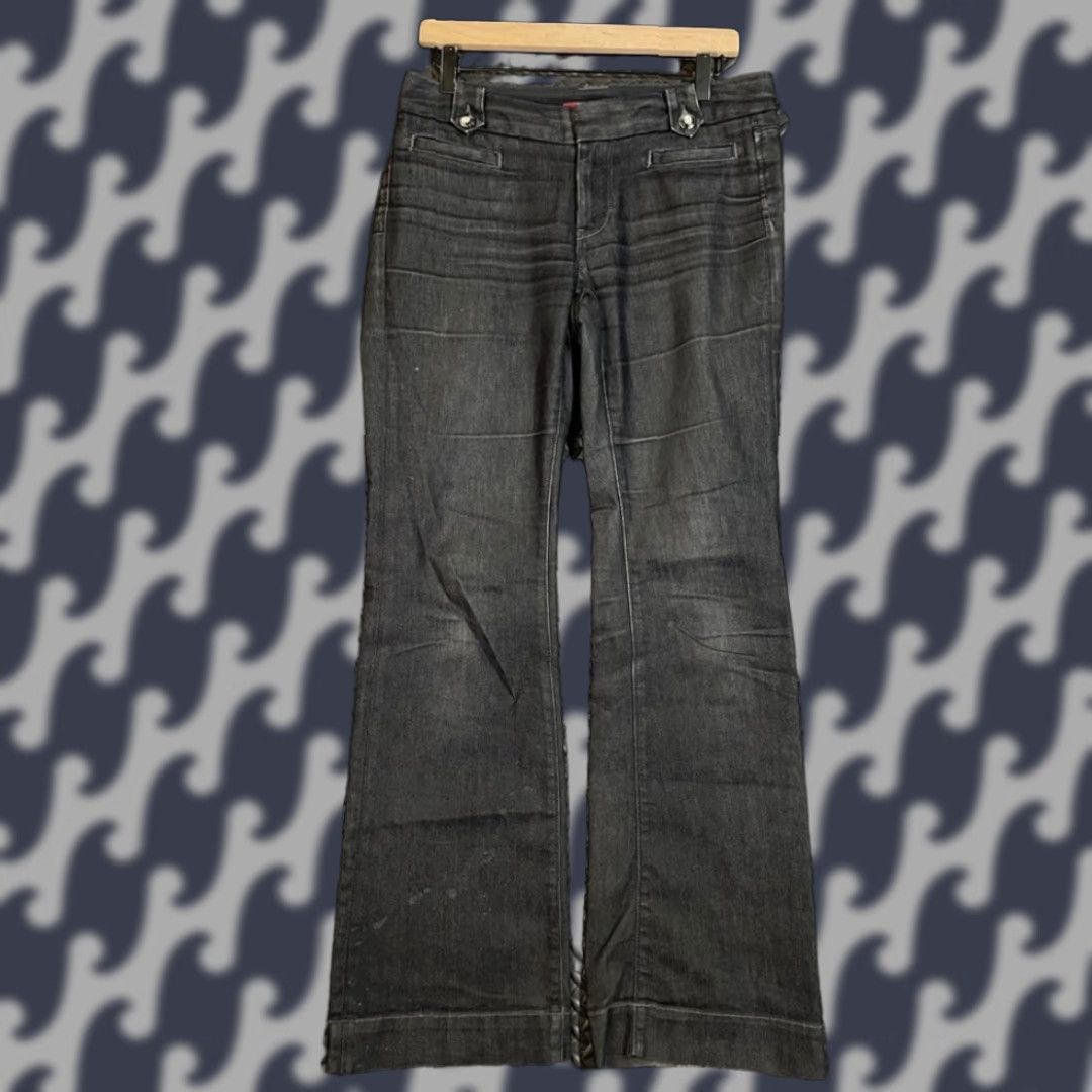 Banana Republic Banana Republic Trouser Jeans Bootcut Dark Wash 28 6R Black Women Regular Size 6 Limited Edition Jeans Size 28" / US 6 / IT 42 - 1 Thumbnail