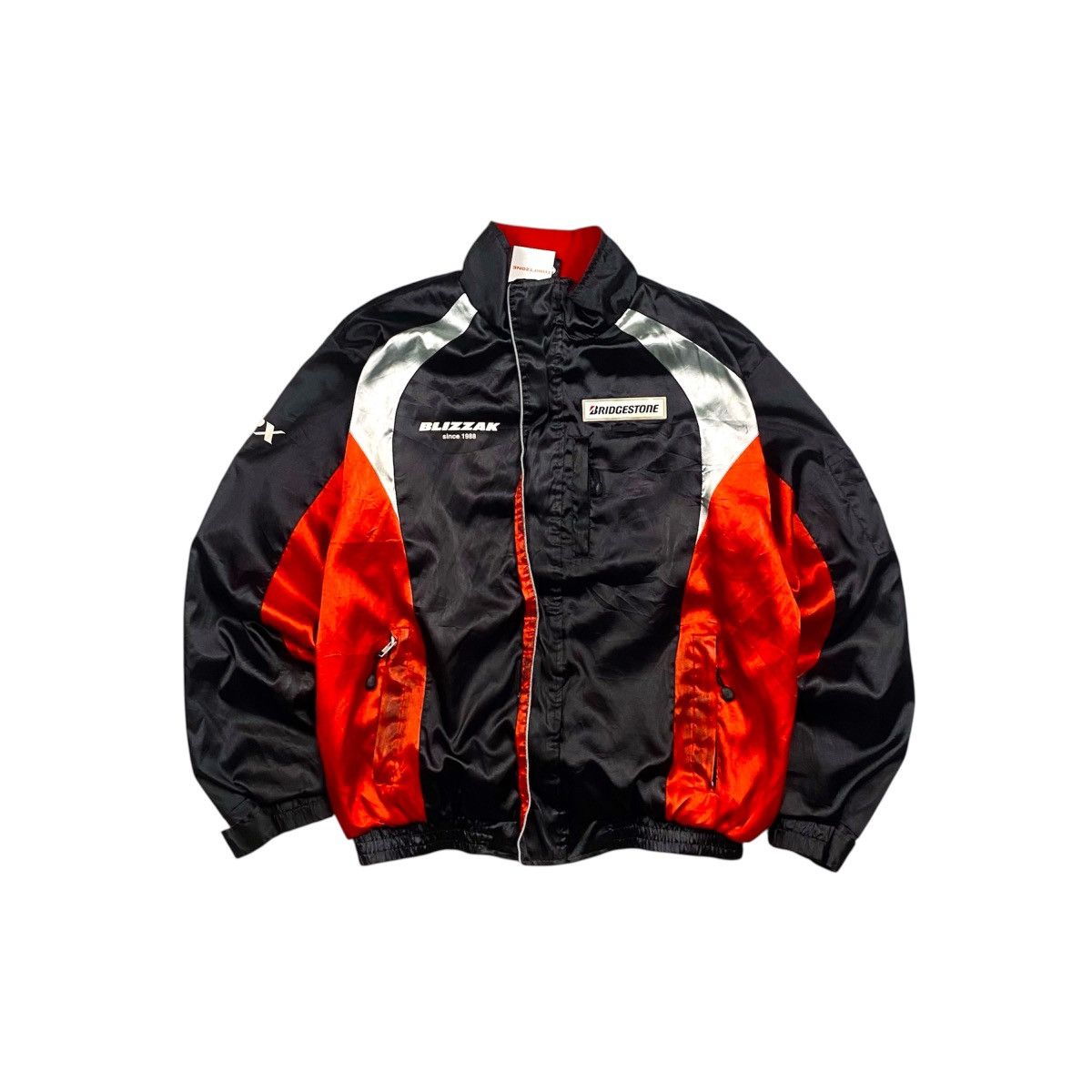 Dunlop Vintage y2k Bridgestone Blizzak Racing Bomber Jacket Size US L / EU 52-54 / 3 - 1 Thumbnail