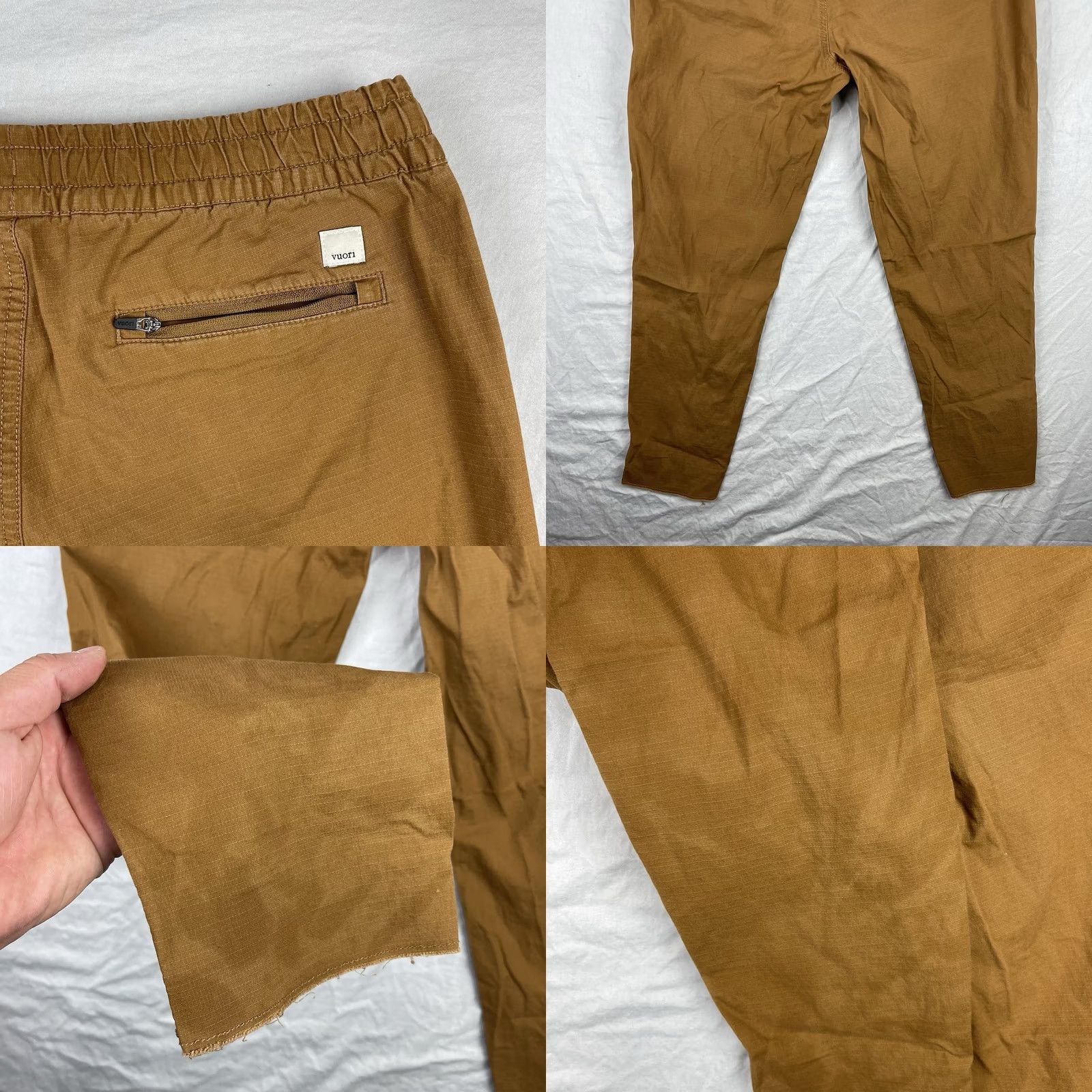 Vuori Vuori Pants Womens Small Brown Ripstop Organic Cotton Stretch VW450 Hiking Size 28" / US 6 / IT 42 - 9 Thumbnail