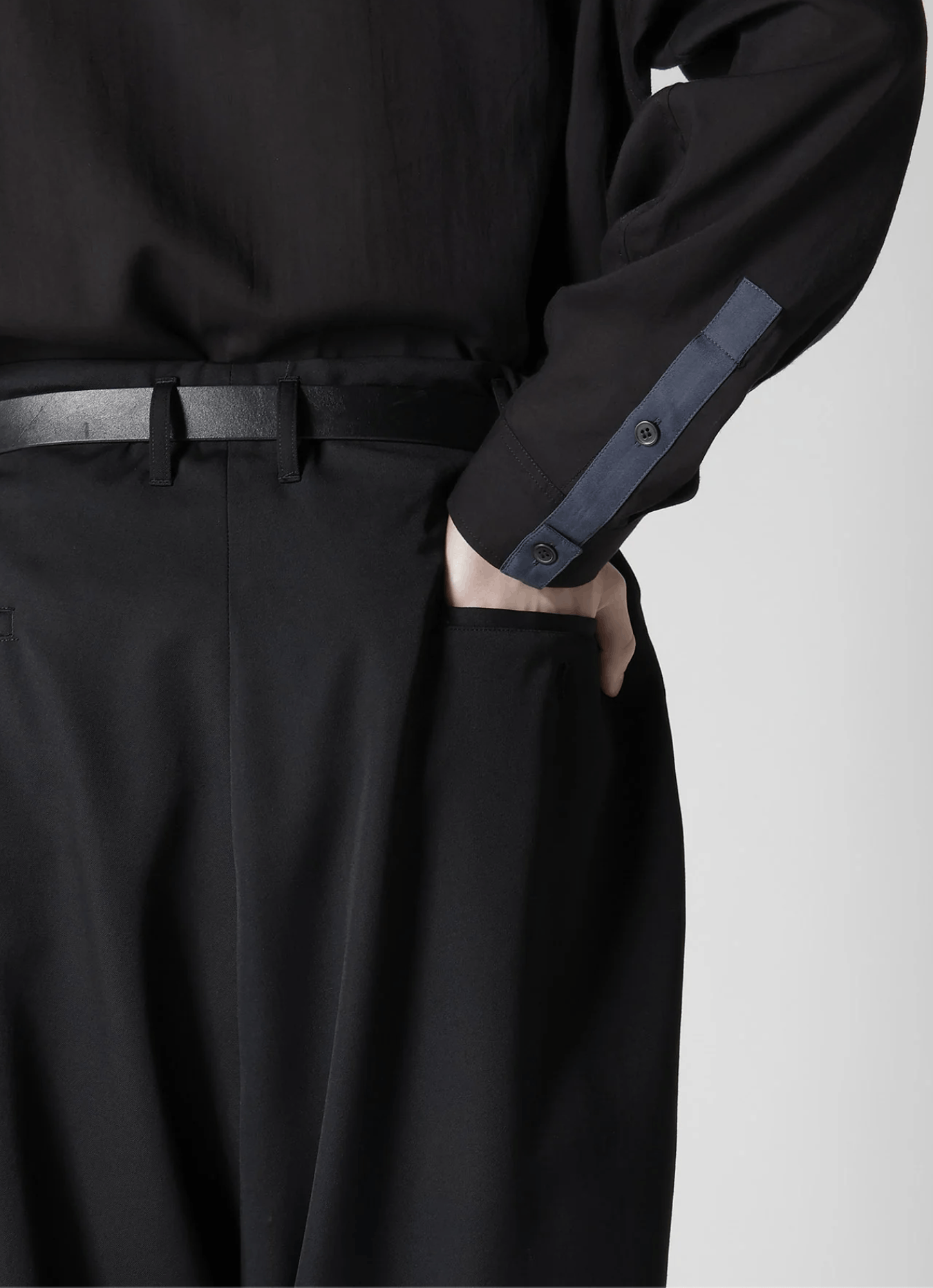 Yohji Yamamoto Yohji Yamamoto Pour Homme - WOOL GABARDINE SIDE TUCK PANTS Size US 32 / EU 48 - 12 Thumbnail