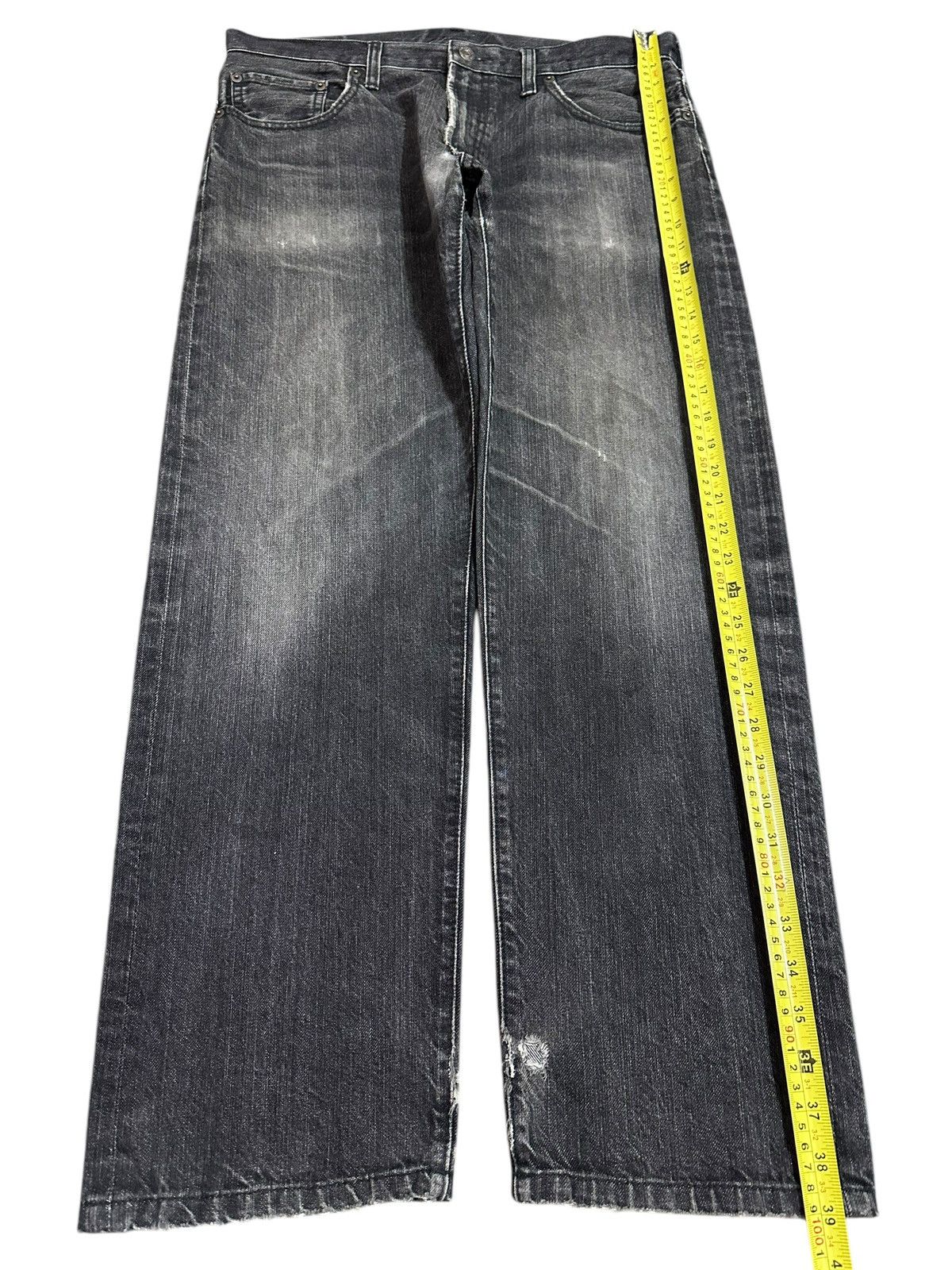 GU Vintage Japanese GU Faded Wash Style Baggy Jeans Size US 34 / EU 50 - 11 Thumbnail