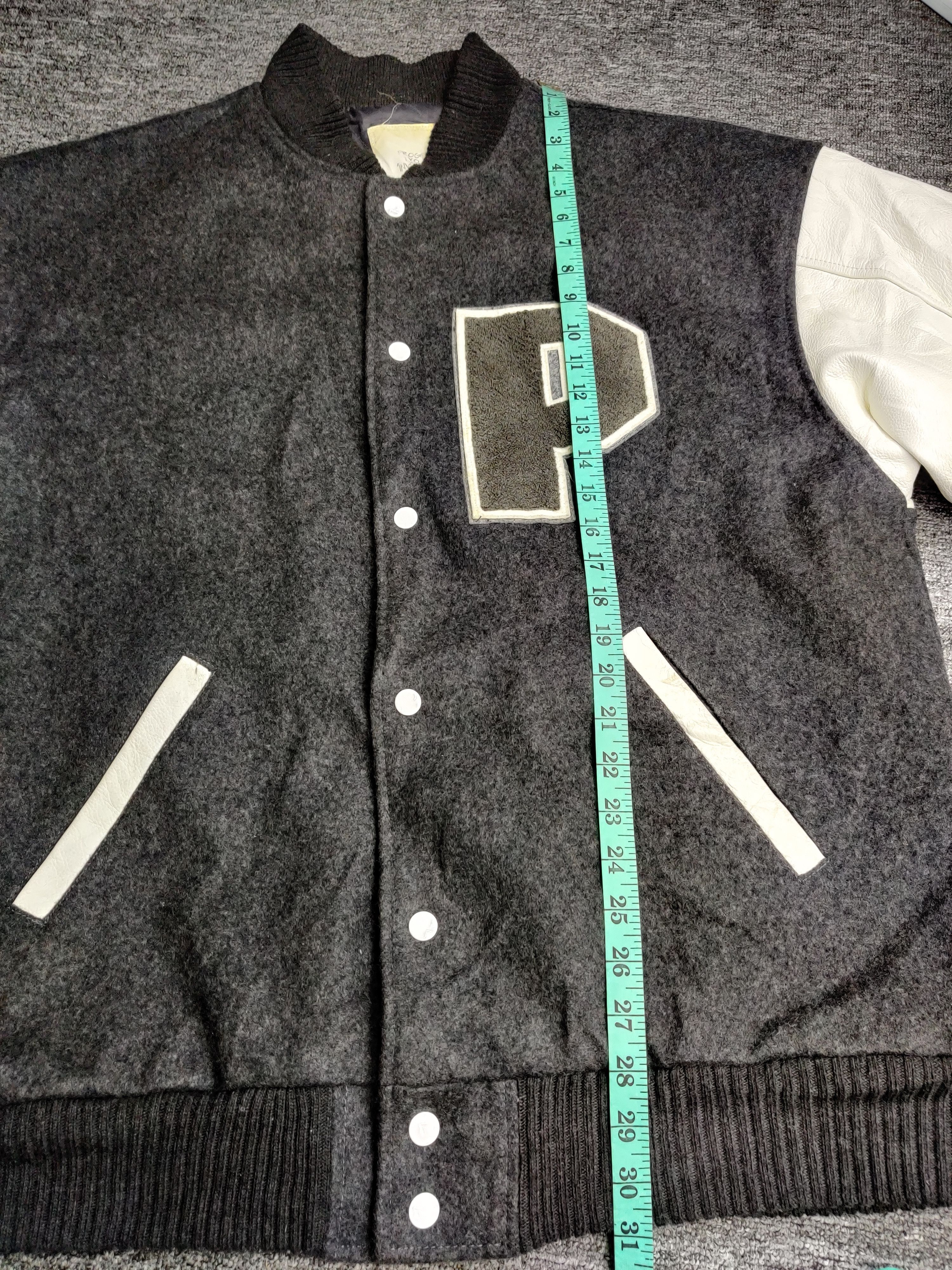 Japanese Brand Japanese Brand Program Wool Leather Varsity Jacket Size US XL / EU 56 / 4 - 15 Thumbnail