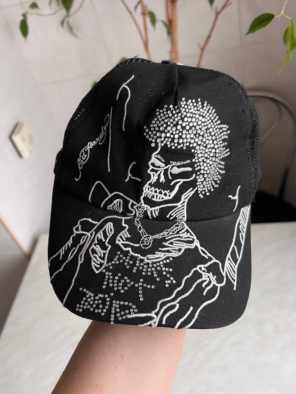 Ed Hardy × Vintage Vintage Y2K Ed Hardy Cristian Audigier Streetwear Hat Cap Size ONE SIZE - 4 Thumbnail