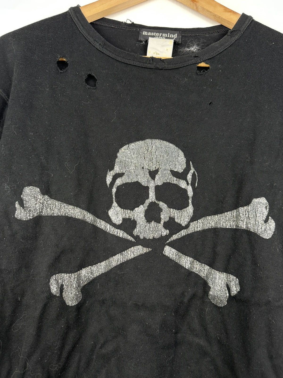 Mastermind World Mastermind Japan Skull By Yumi Anzai Distressed Motive Tee Size L / US 10 / IT 46 - 3 Thumbnail