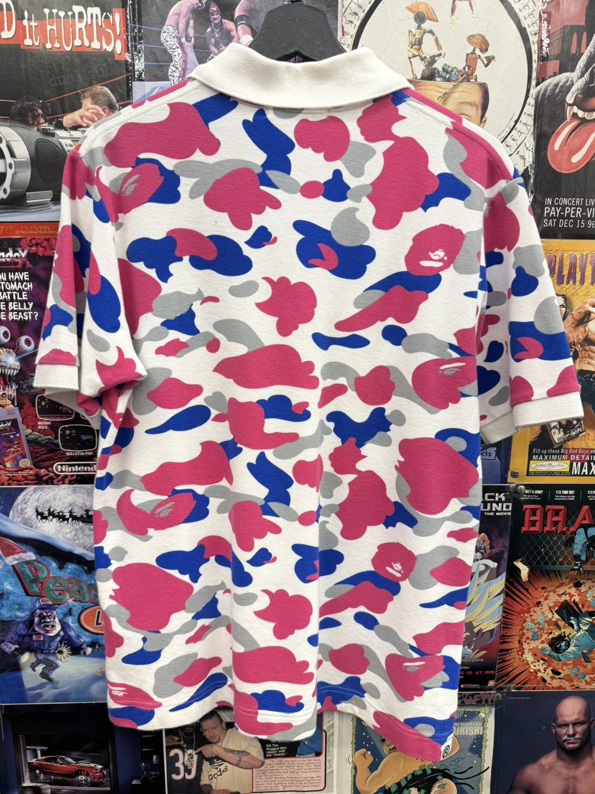 Bape BAPE POLO PINK BLUE CAMO Size US M / EU 48-50 / 2 - 2 Thumbnail