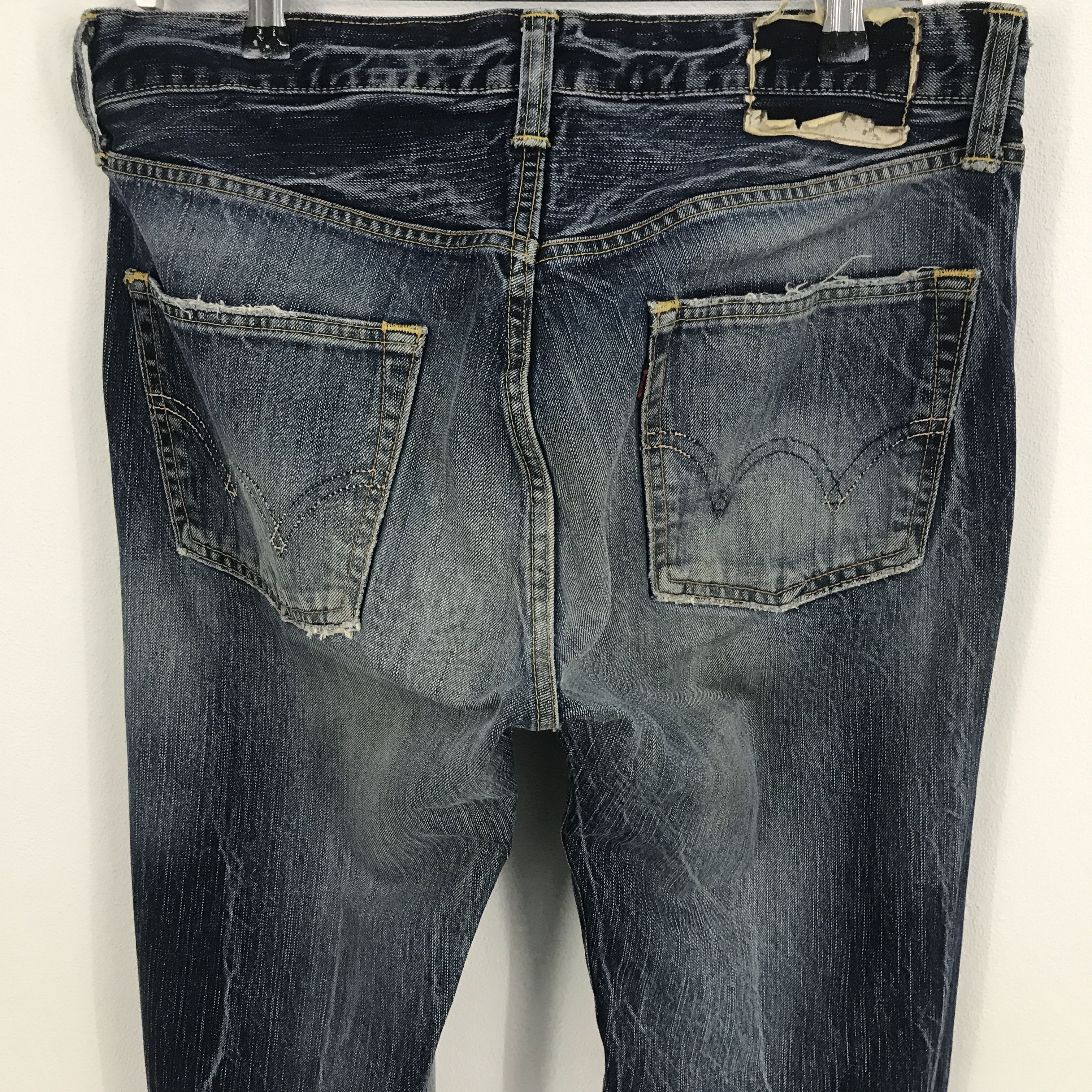 Edwin Rare Edwin Denim Faded distressed Jeans pants Size US 34 / EU 50 - 5 Thumbnail