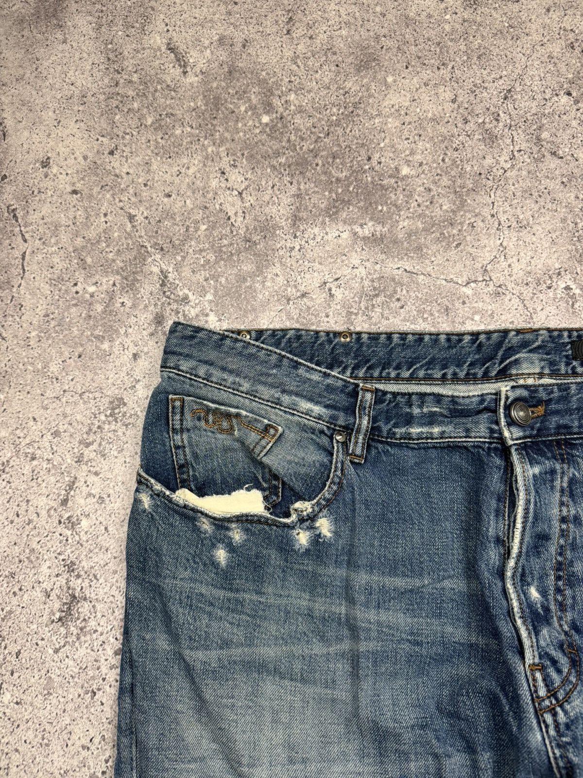 Just Cavalli 00ʼs Roberto Just Cavalli Y2K Boot Cut Baggy Jeans Pants Size US 40 / EU 56 - 5 Thumbnail