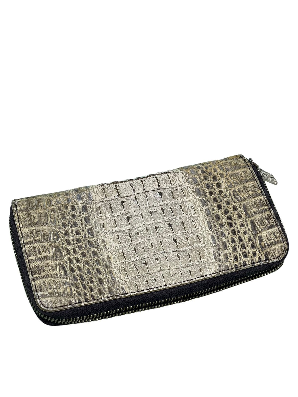Comme des Garcons × Stussy Crocodile Skin Unknown Wallet Bag prada julius dior ami 1🟩0 Size ONE SIZE - 6 Thumbnail