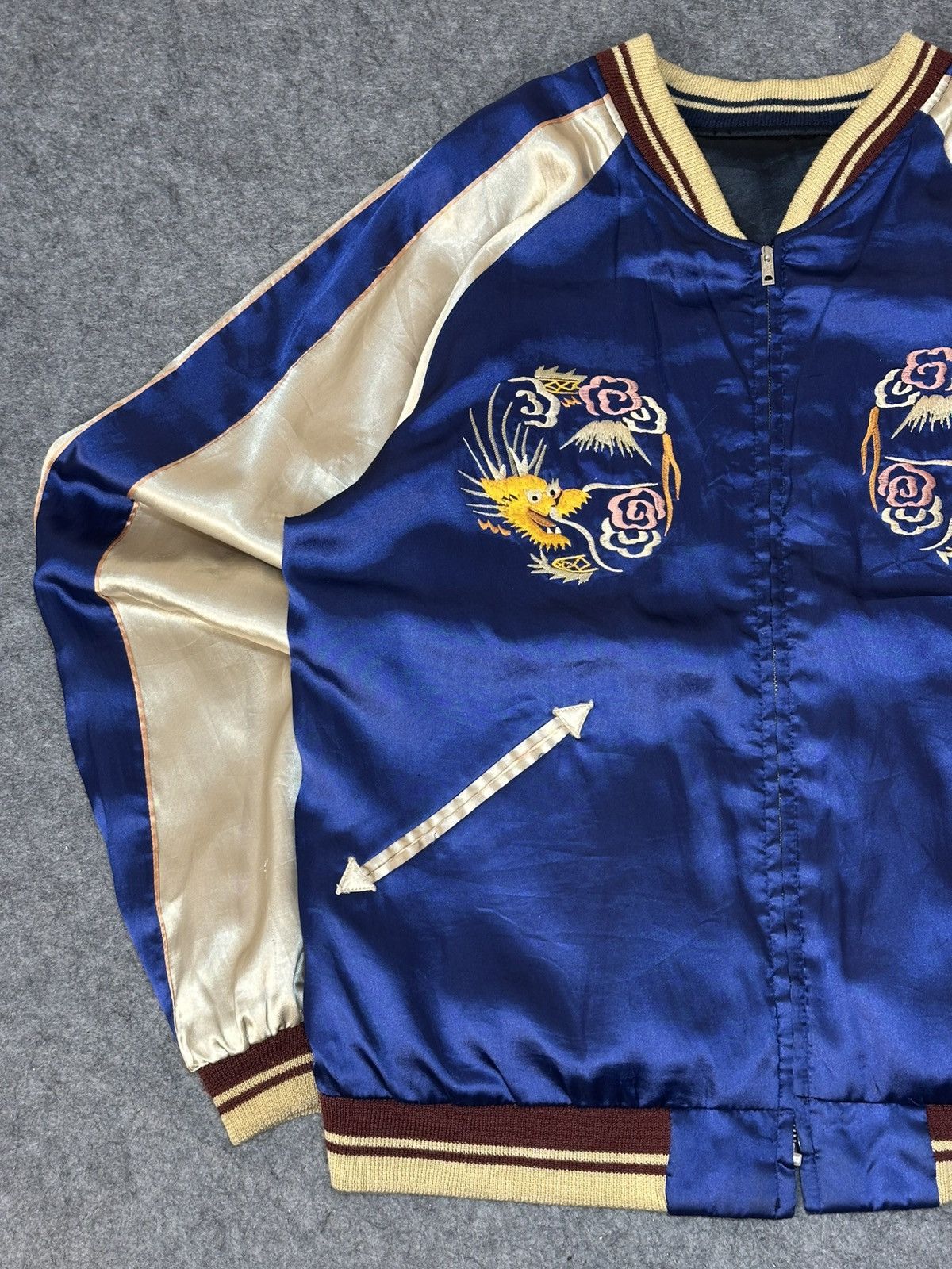 Japanese Brand Sukajan Tailor Toyo Japanese reversible souvenir jacket. Size US L / EU 52-54 / 3 - 8 Thumbnail