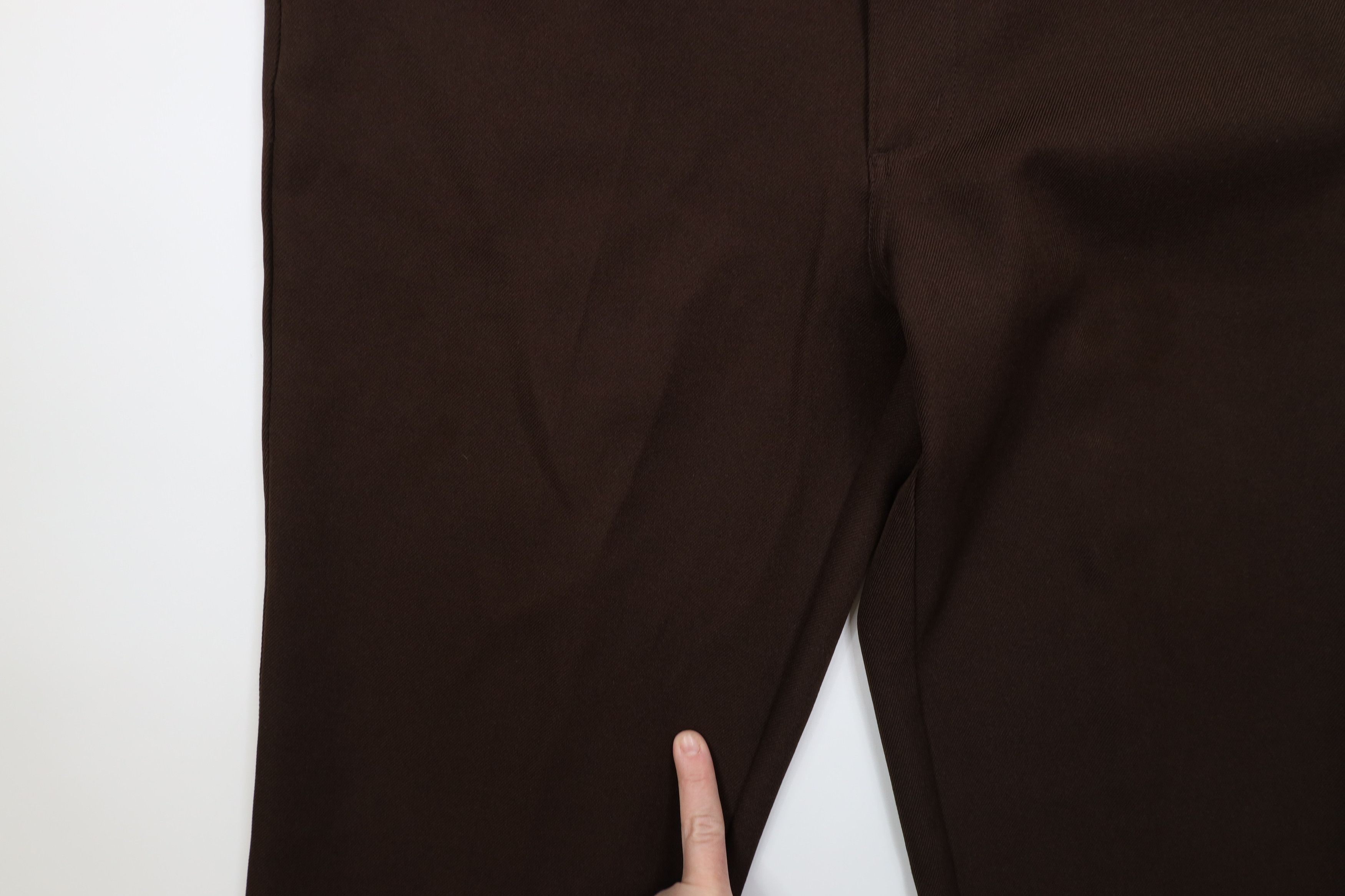 Vintage Vintage 90s Streetwear Flared Wide Leg Chino Pants Brown Size US 36 / EU 52 - 6 Thumbnail