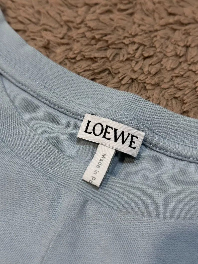 Loewe Loewe Irregular hem short-sleeve shirt with logo, light bl Size XS / US 0-2 / IT 36-38 - 5 Thumbnail