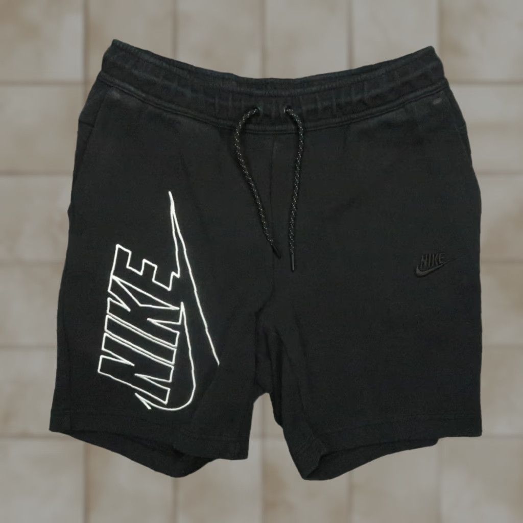 Nike Nike Shorts Mens Small Black Tech Fleece Zip Pocket Running Training Size US 29 - 1 Thumbnail