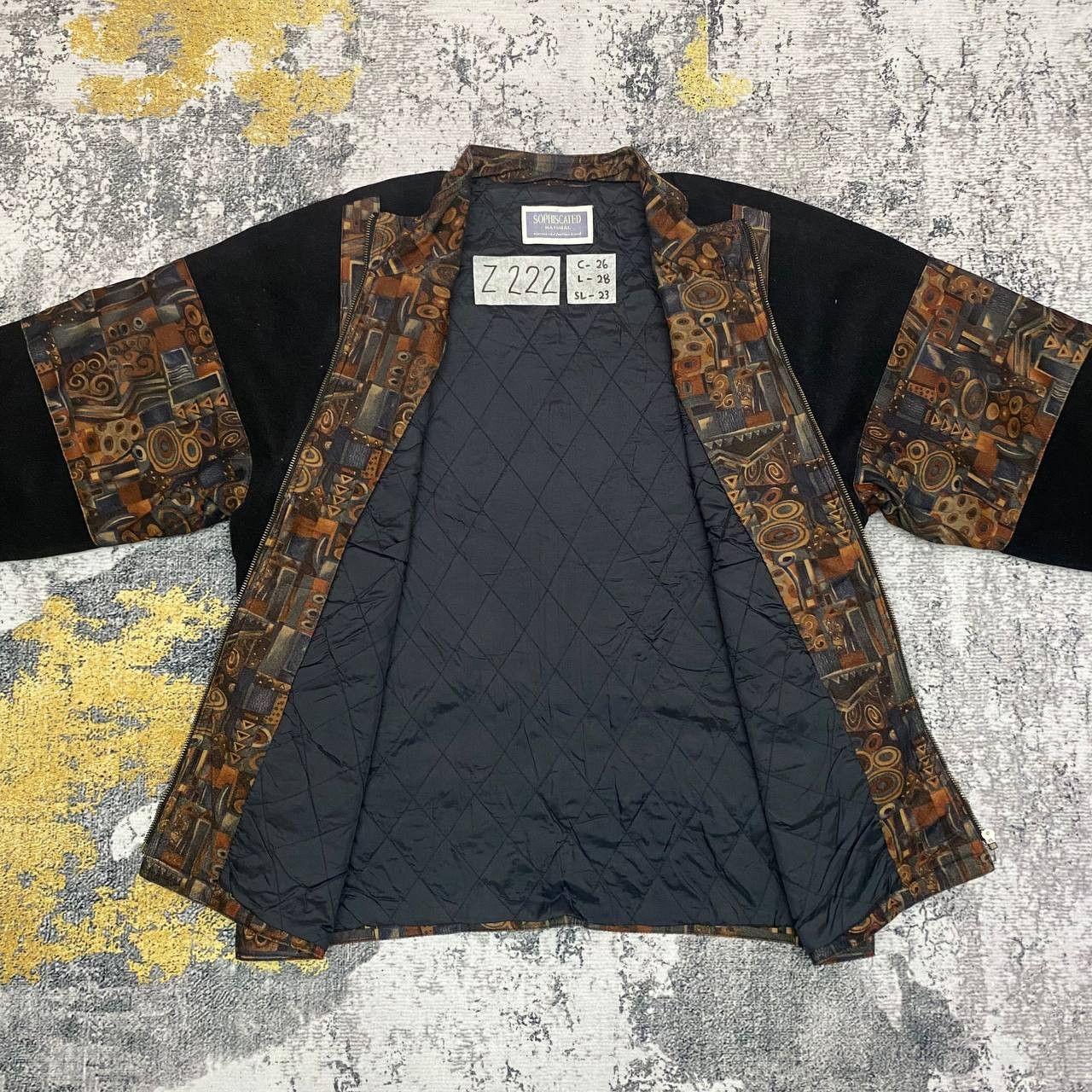 Vintage Z222 VTG JAPAN PICASSO ART STYLE JACKET Size US L / EU 52-54 / 3 - 3 Thumbnail