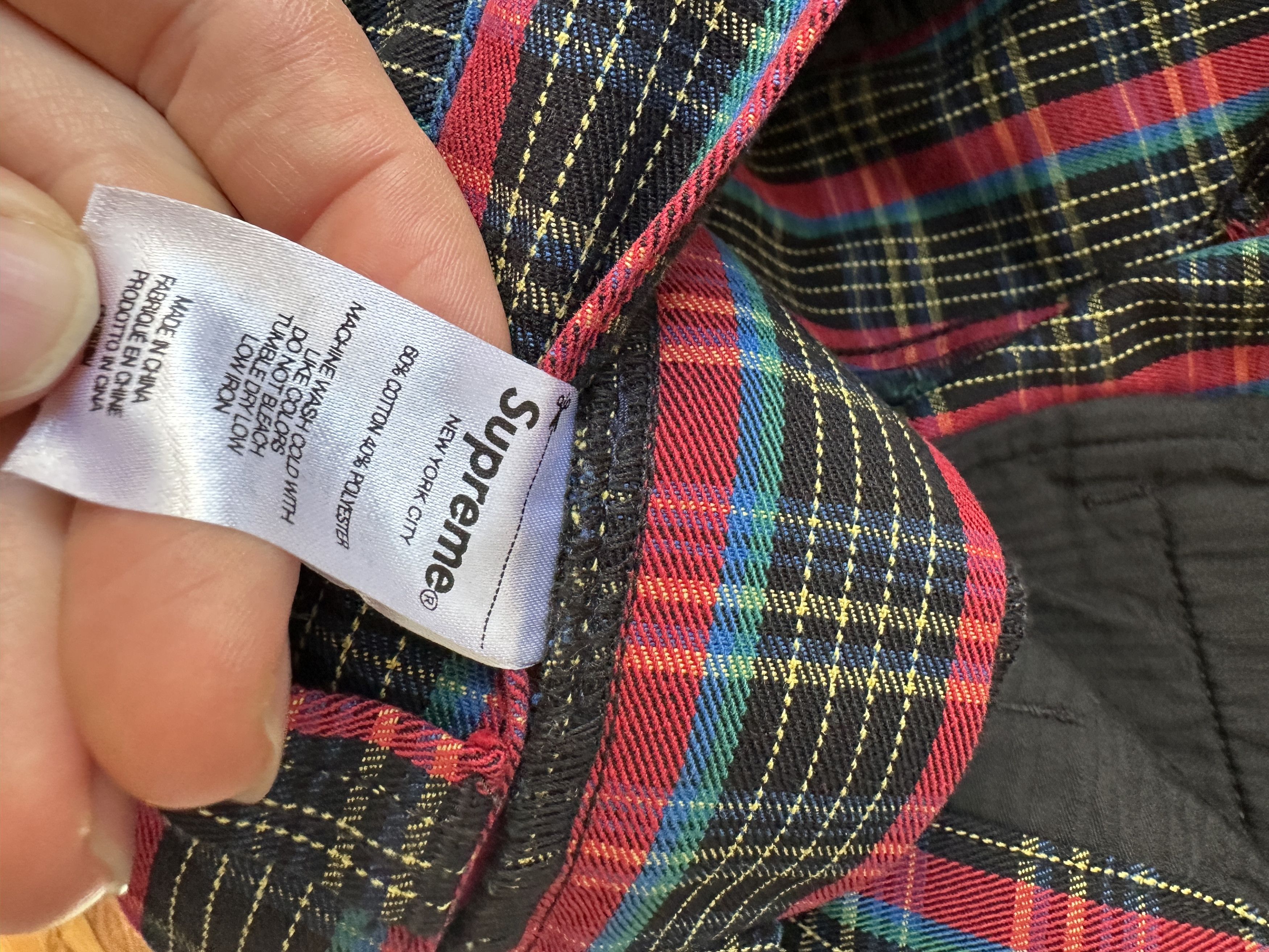 Supreme Supreme Check Work Pants Size US 35 - 6 Thumbnail