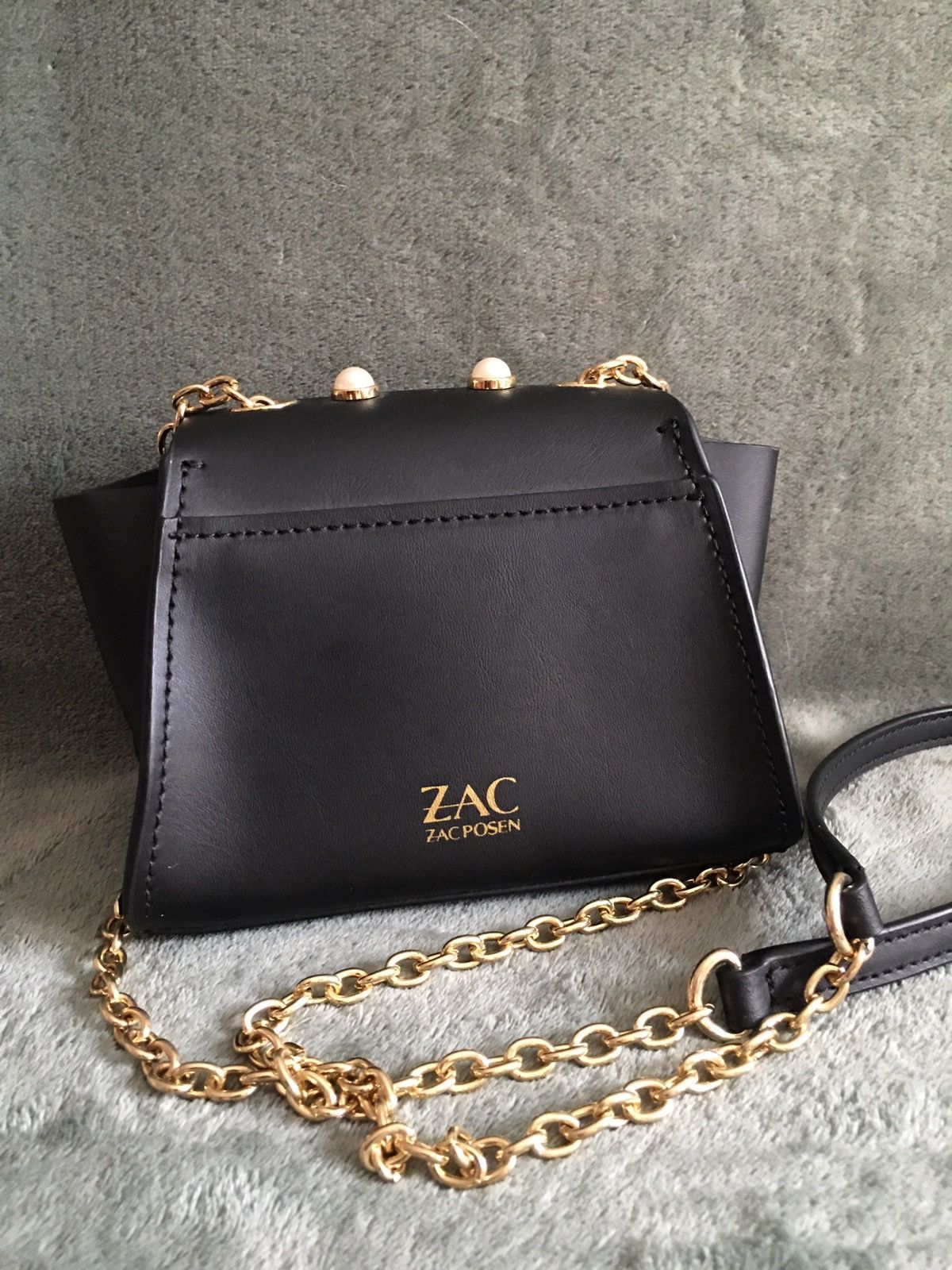 Zac Posen ZAC POSEN Eartha Pearl Mini Chain Shoulder Bag Size ONE SIZE - 6 Thumbnail