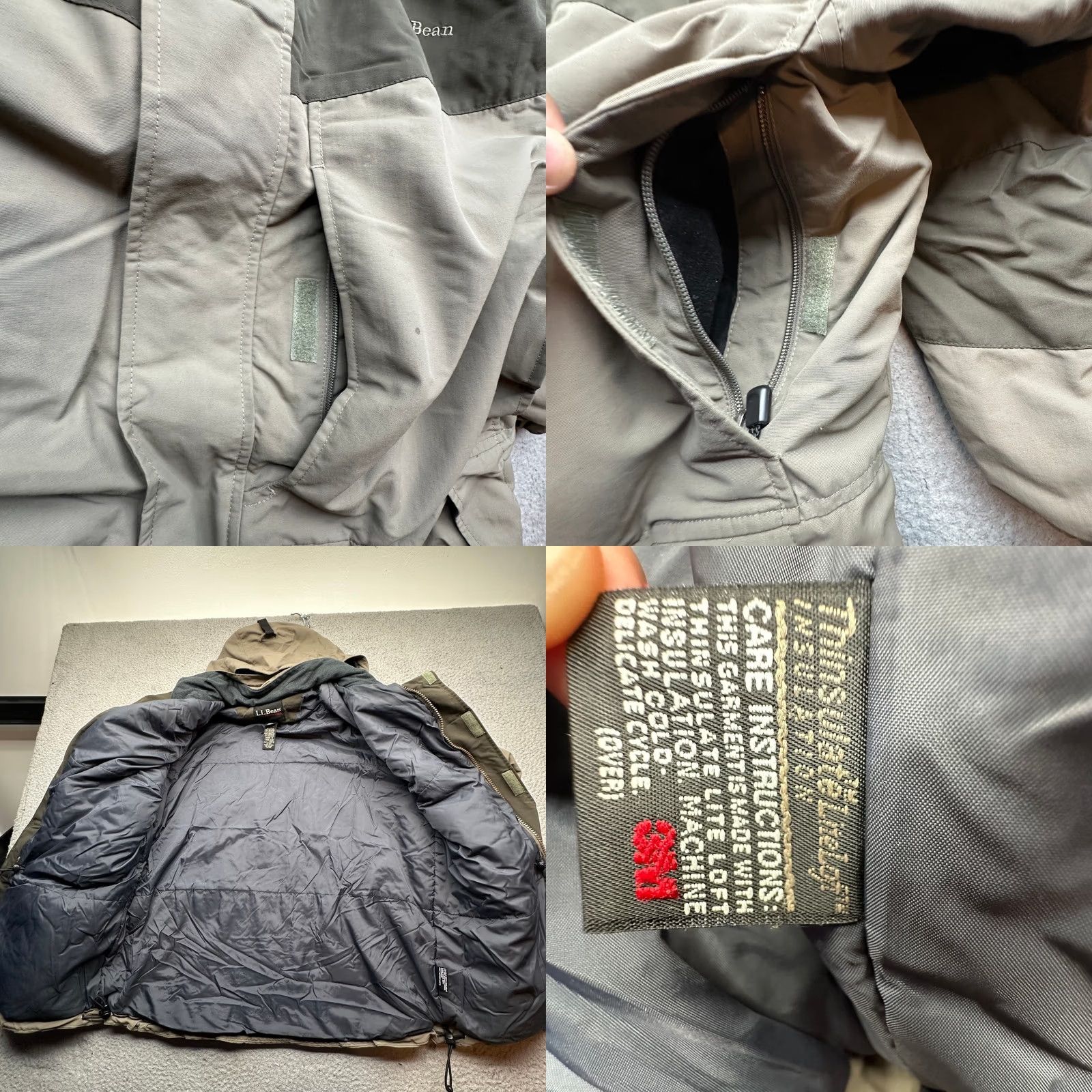 Vintage VINTAGE L.L. Bean Rugged Ridge Parka Jacket Mens Large Brown Hooded Insulated Thinsulate Long Coat Size US L / EU 52-54 / 3 - 9 Thumbnail