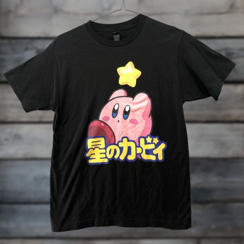 Vintage VINTAGE Kirby Boyfriend Fit T Shirt Womens M Black Crewneck Short Sleeve Japanese Text Size M / US 6-8 / IT 42-44 - 1 Thumbnail