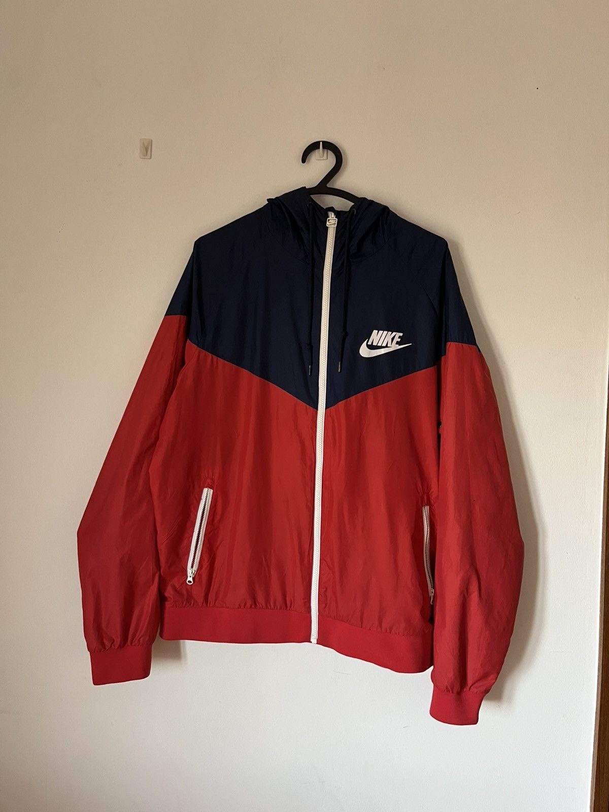 Nike × Vintage Nike Hooded Windbreaker Size US L / EU 52-54 / 3 - 1 Thumbnail