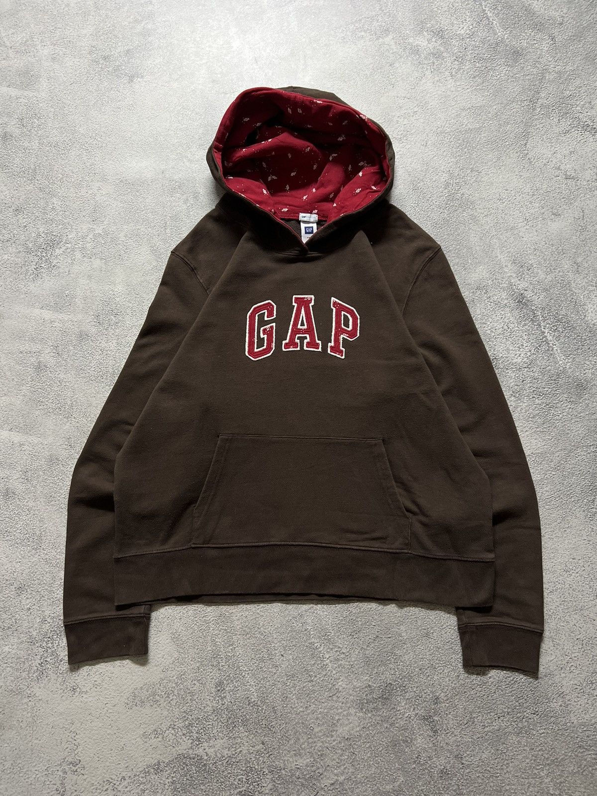 Gap × Vintage Vintage Y2k Gap Brown 🤎 Hoodie Hype 90’s Size XL / US 12-14 / IT 48-50 - 2 Thumbnail