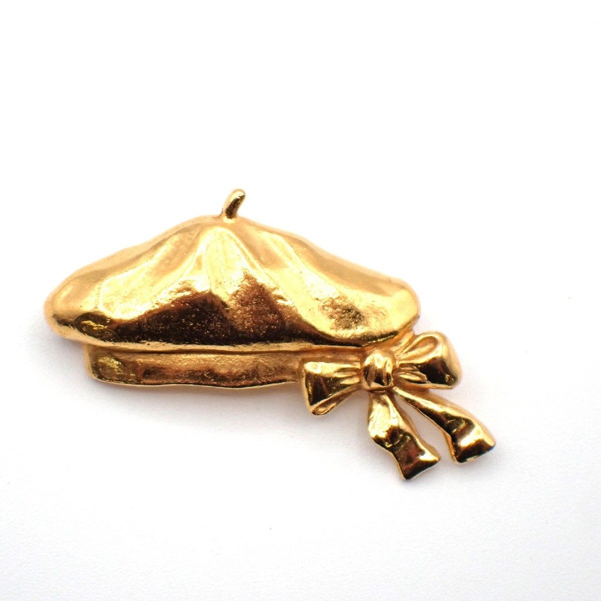 Chanel Chanel Beret Hat Brooch Gold Plated Size ONE SIZE - 1 Thumbnail