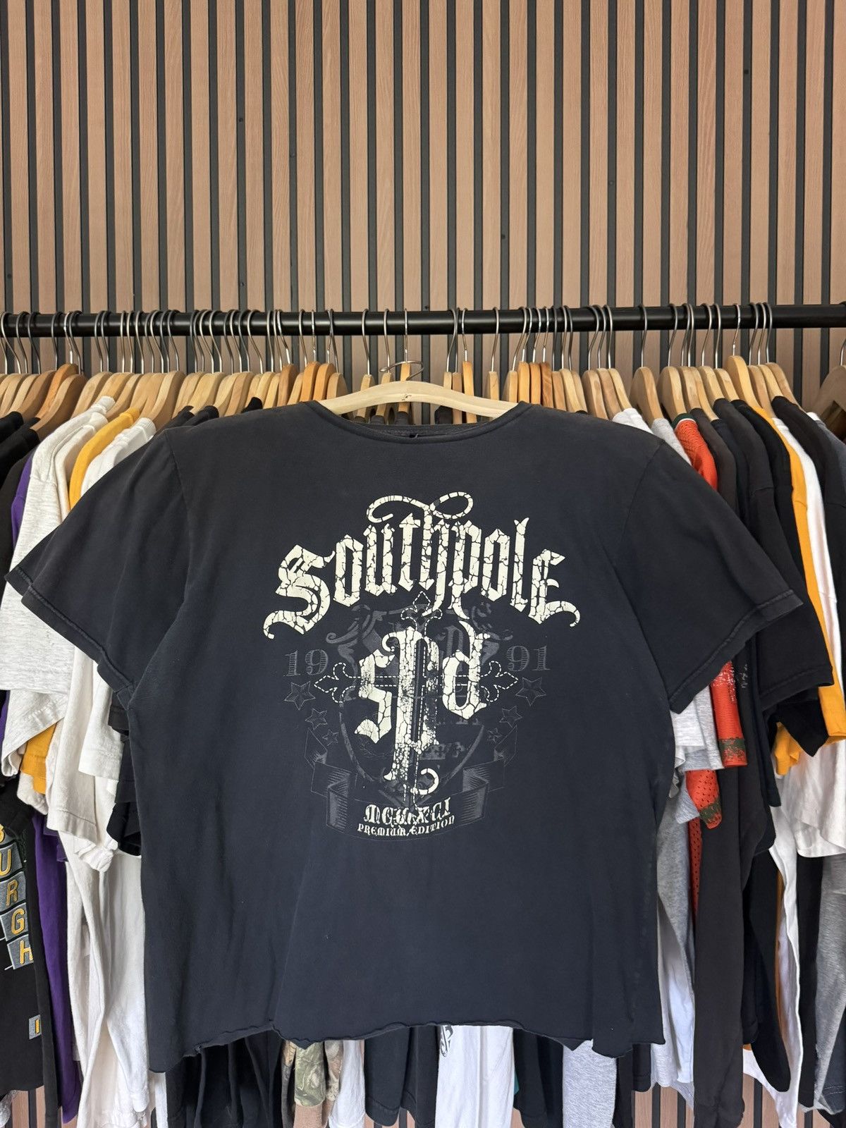 Southpole Y2K Southpole black cotton t-shirt Cropped small Size US M / EU 48-50 / 2 - 1 Thumbnail