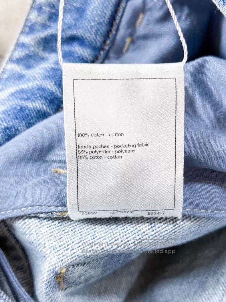 Chanel Chanel Gradient pearlescent coated denim trousers Size 25" / US 0 / IT 36 - 7 Thumbnail